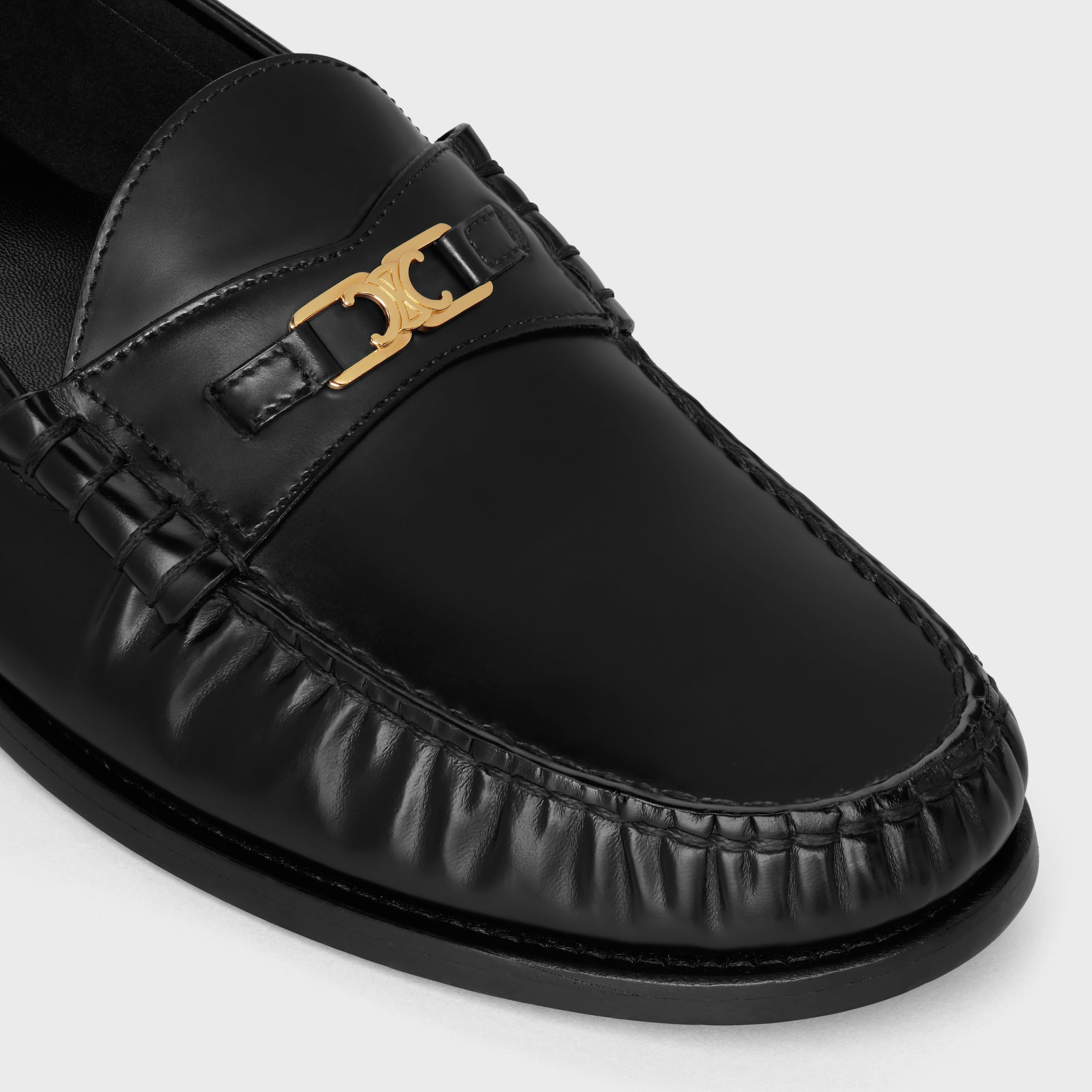 CELINE LUCO Triomphe Loafer in POLISHED BULLSKIN - 4
