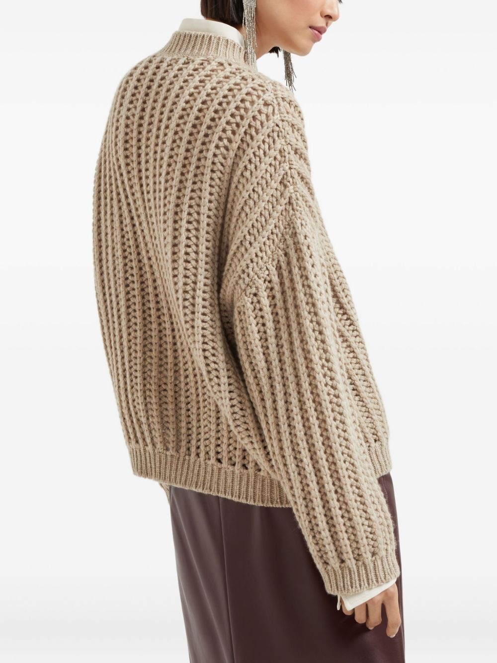 chunky-knit cashmere sweater - 5