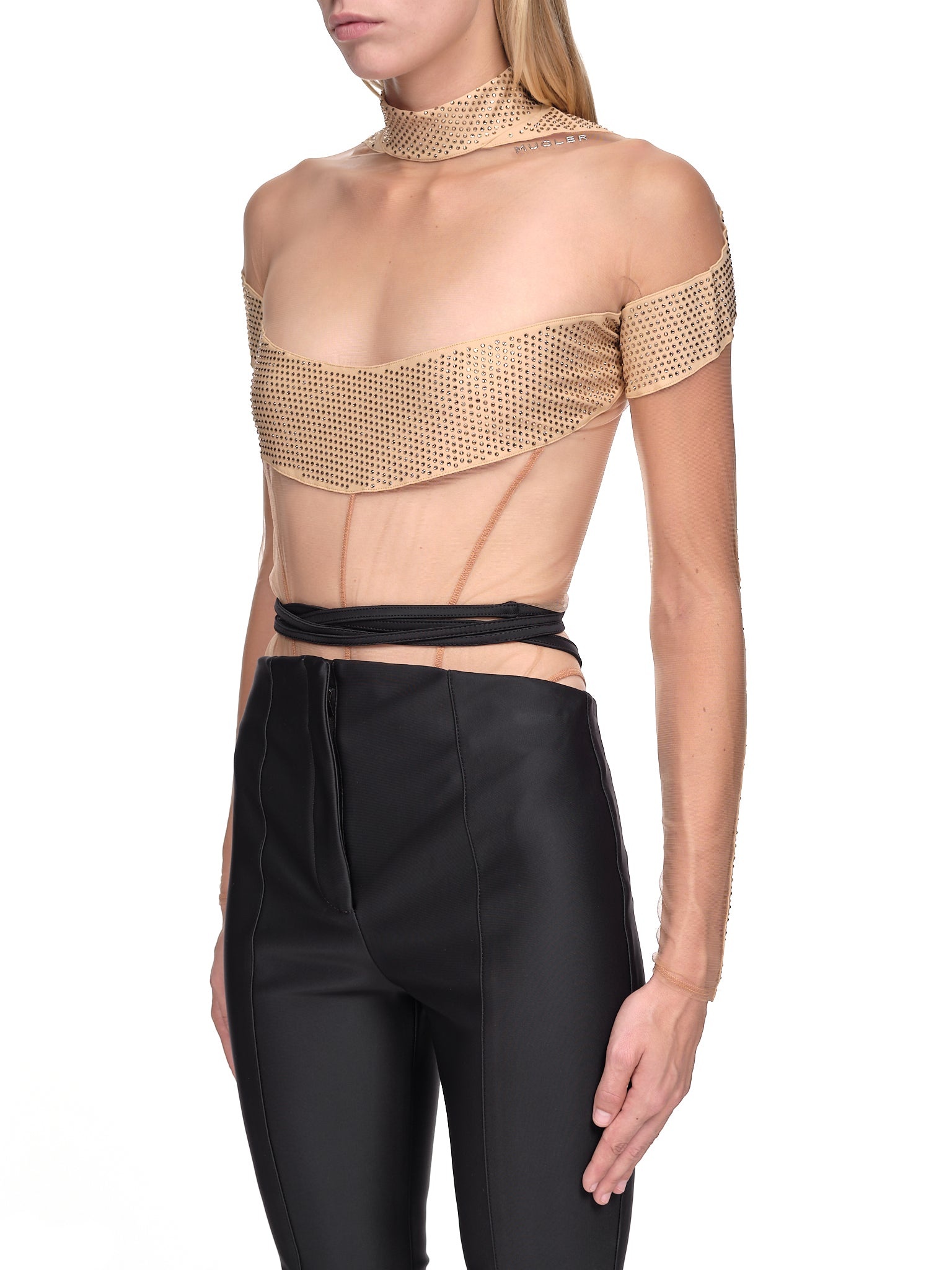 Illusion Neckline Bodysuit - 2