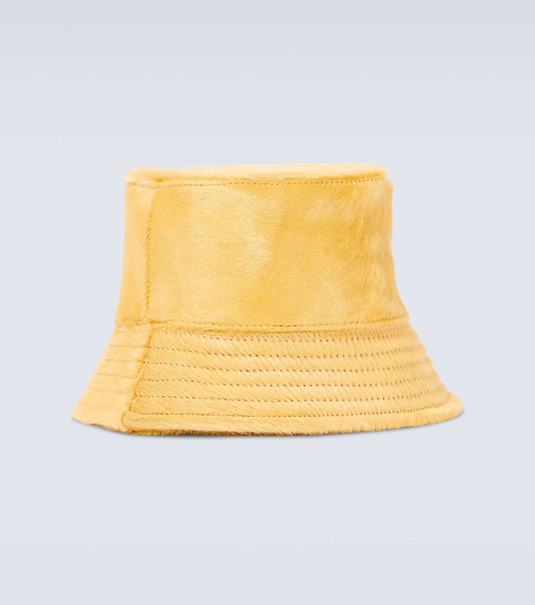 Le Bob Sperone calf hair bucket hat - 4