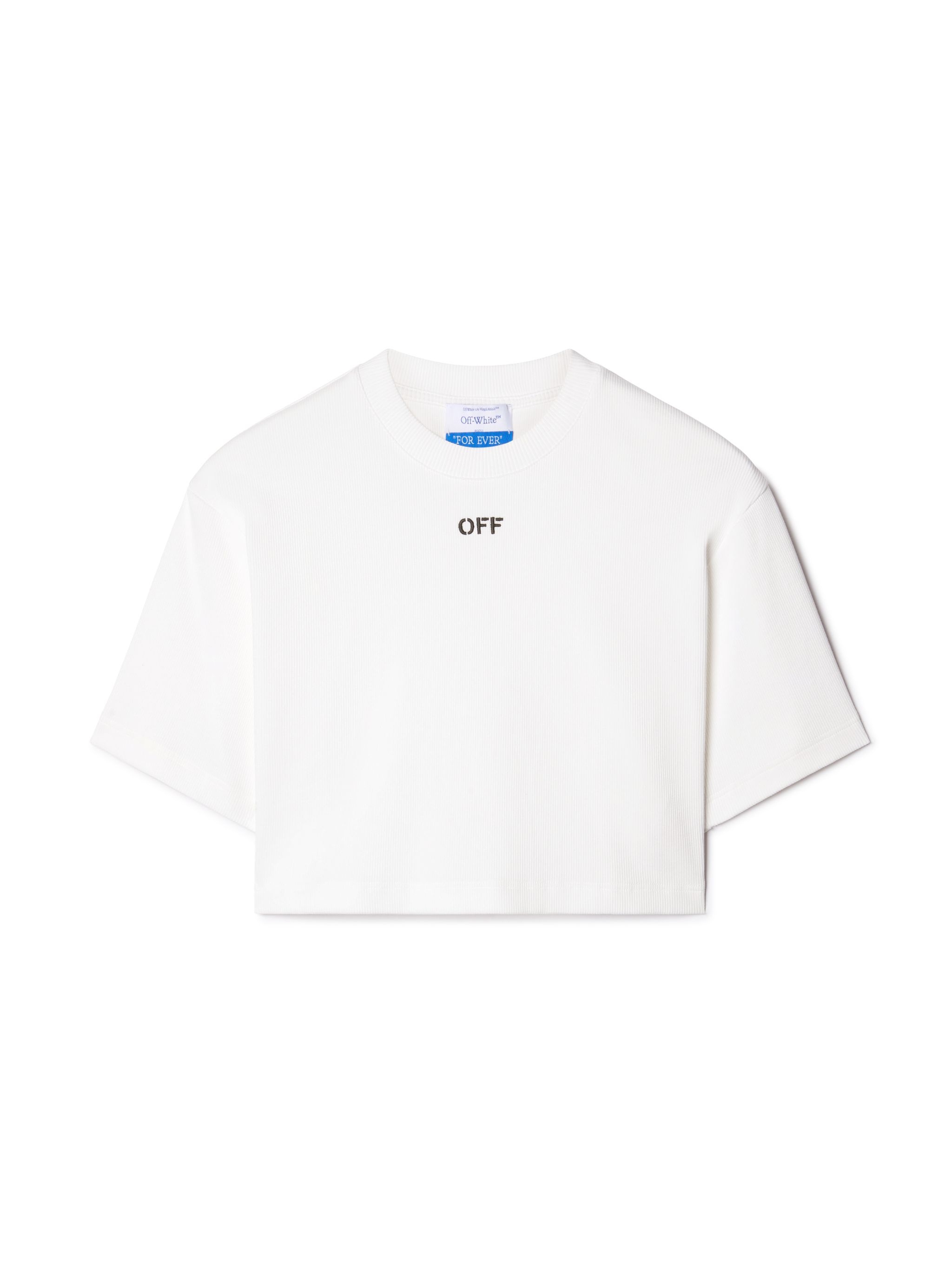 Off Stamp Rib Cropped Tee - 1