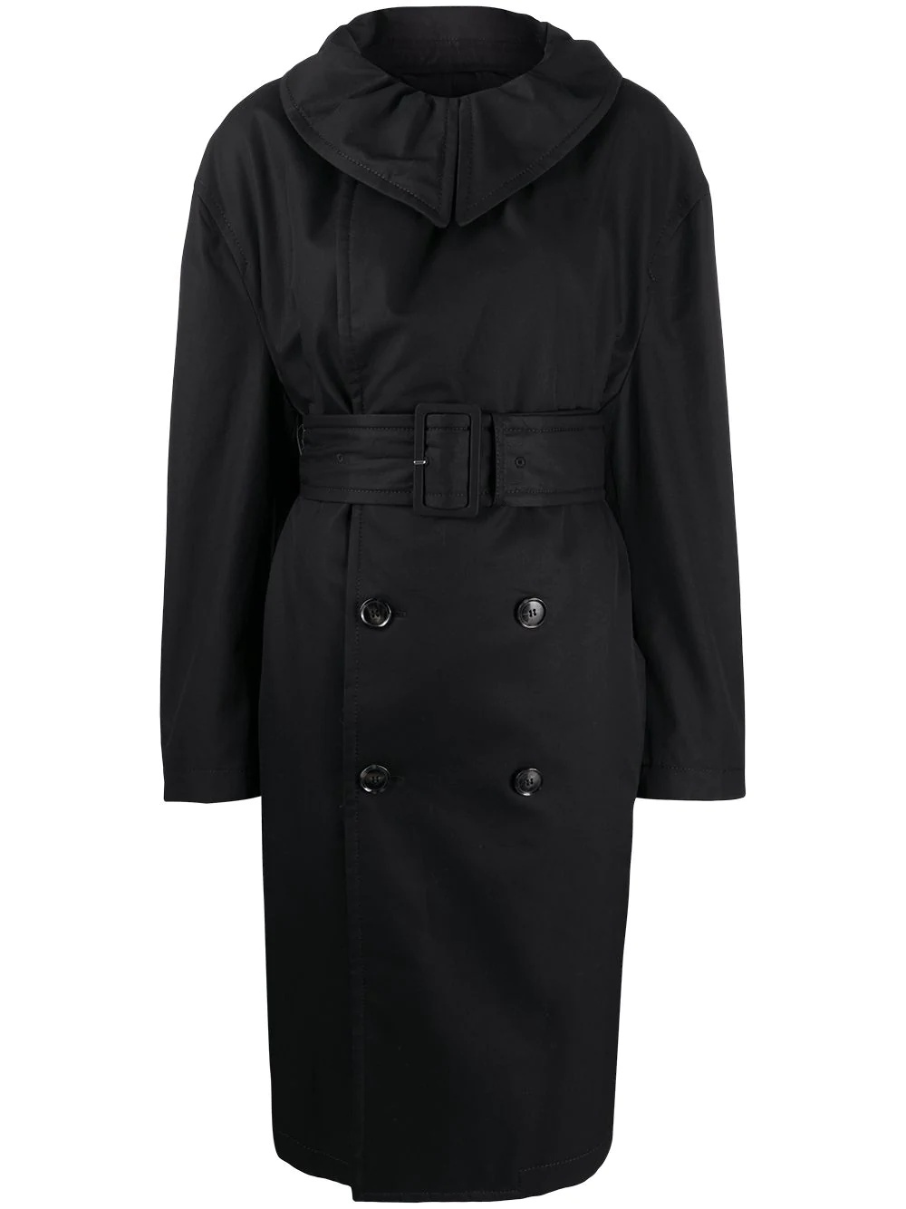 double-breasted trench coat - 1