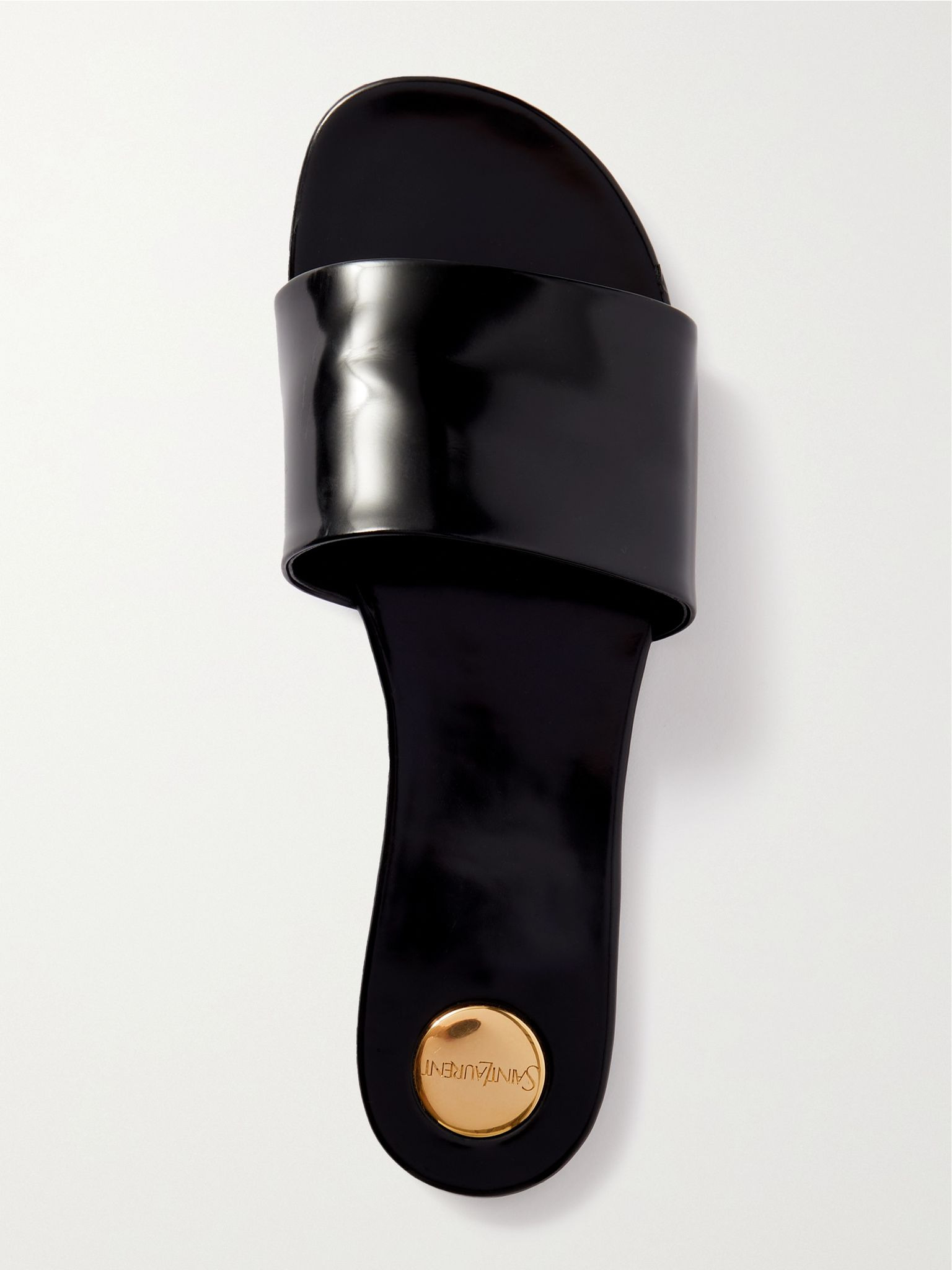 Carlyle patent-leather sandals Black - 5