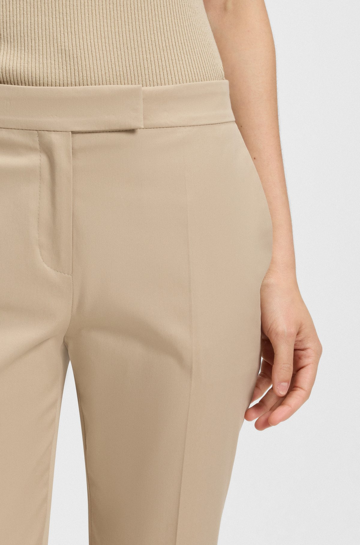 SLIM-FIT PANTS IN STRETCH COTTON - 5