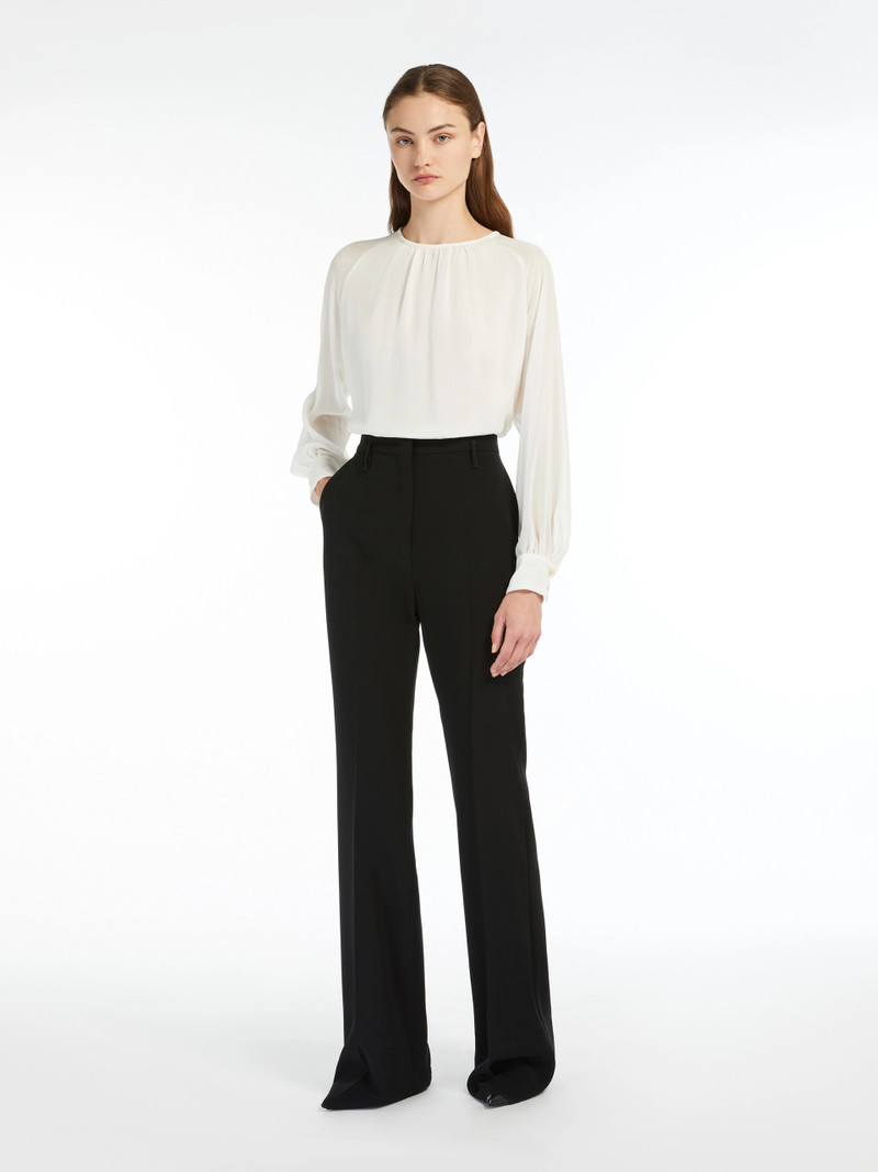ALABAMA Flared cady trousers - BLACK 2
