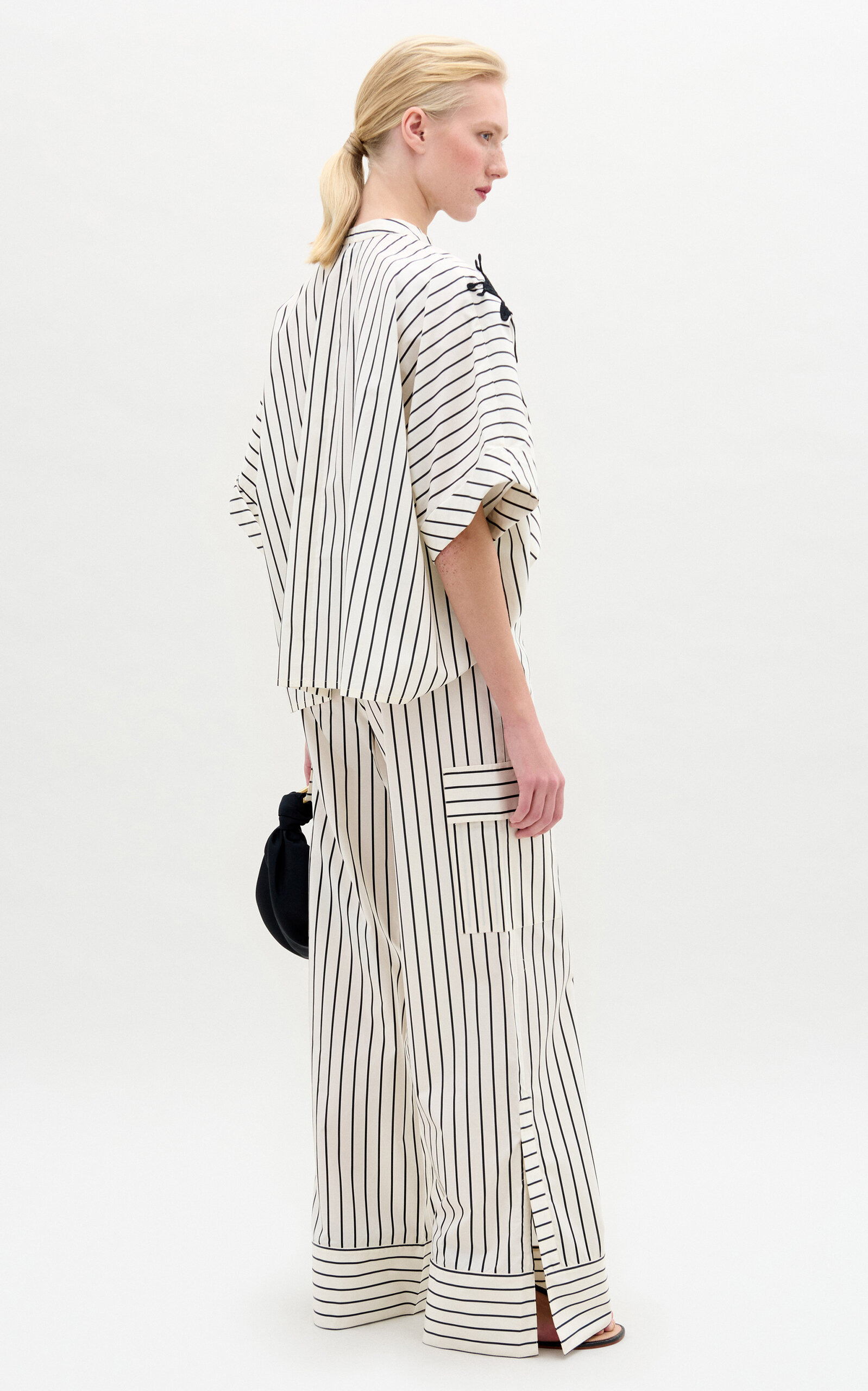Falak Cotton Flared Pants stripe - 3
