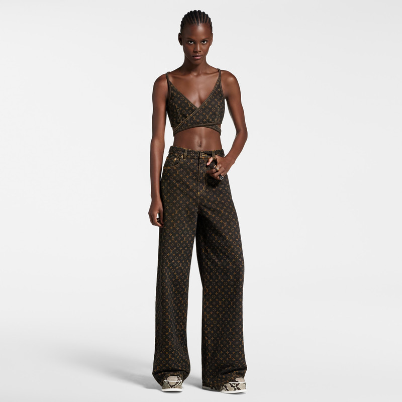Louis Vuitton Monogram Straight-Cut Jeans outlook