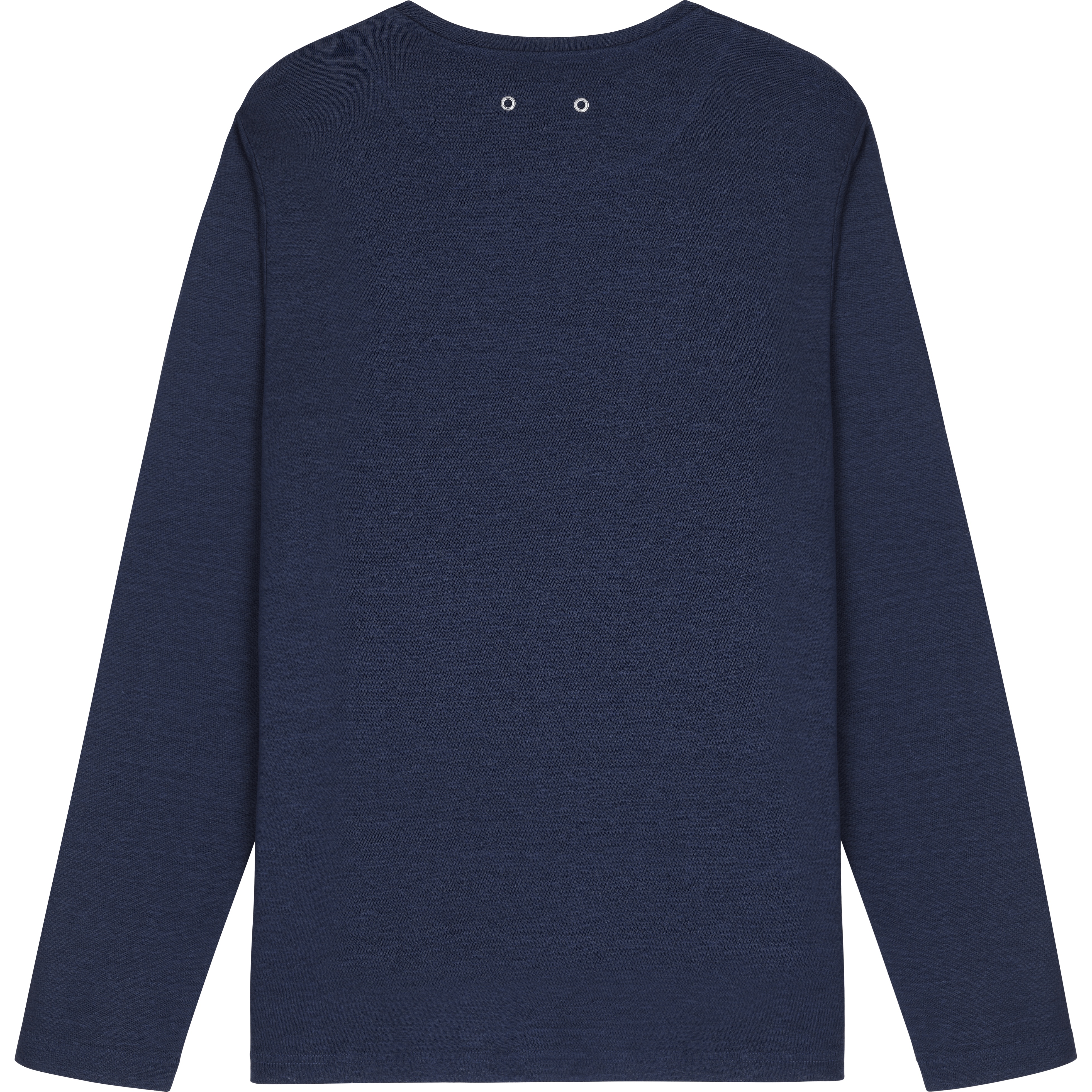 Unisex Linen Long Sleeves T-shirt Solid - 2