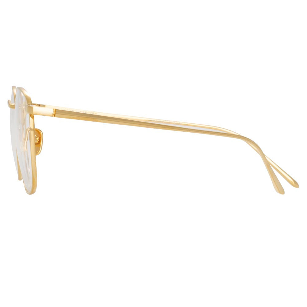 THE SIMON | SQUARE OPTICAL FRAME IN YELLOW GOLD (C6) - 5