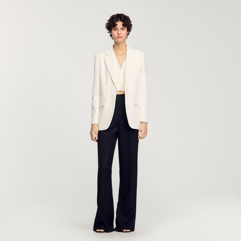 Sandro SEQUINNED SUIT JACKET outlook