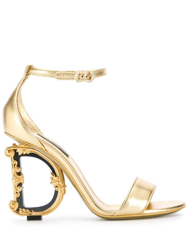 105 mm Keira baroque logo sandals - 1