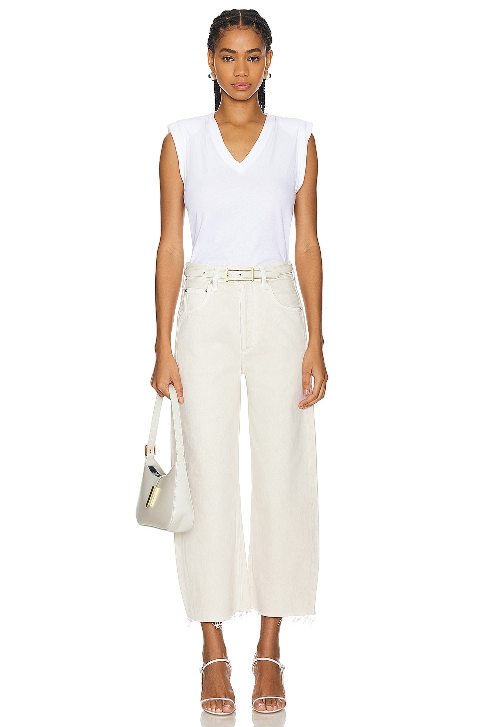 Ayla Undone Hem Crop - 4