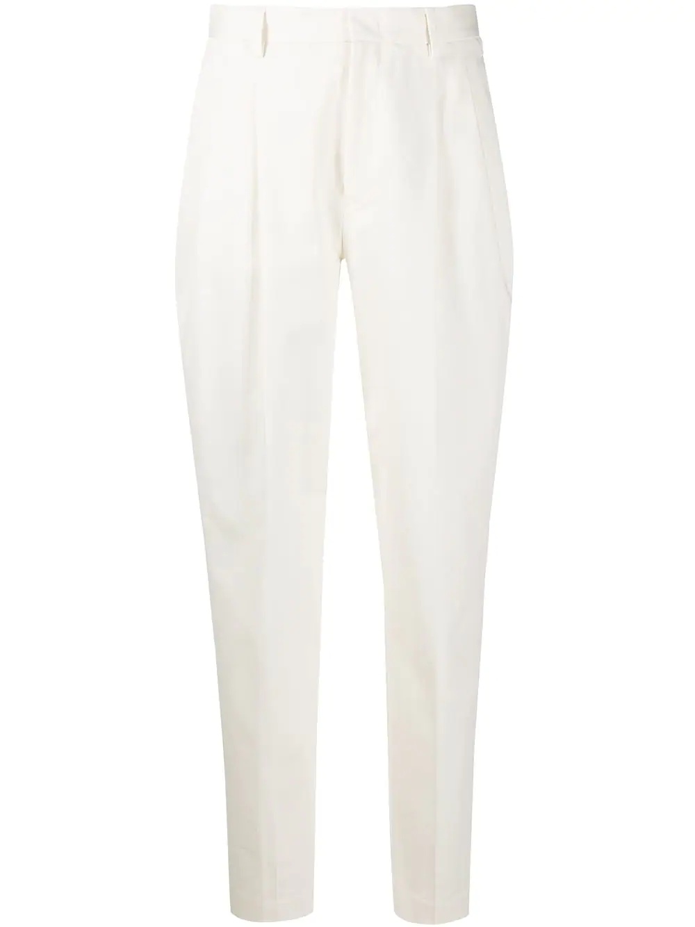 high-waisted tapered trousers - 1