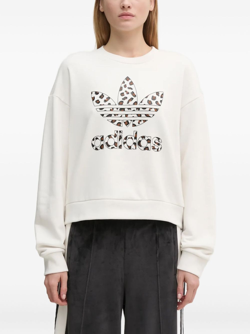leopard-print sweatshirt - 1