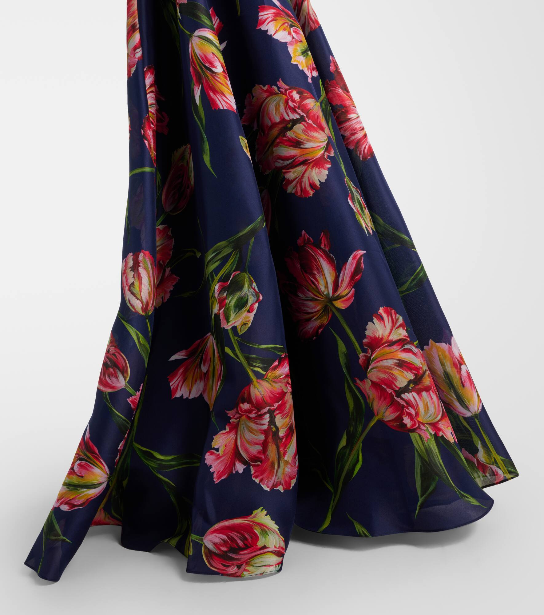 Floral gazar gown - 6
