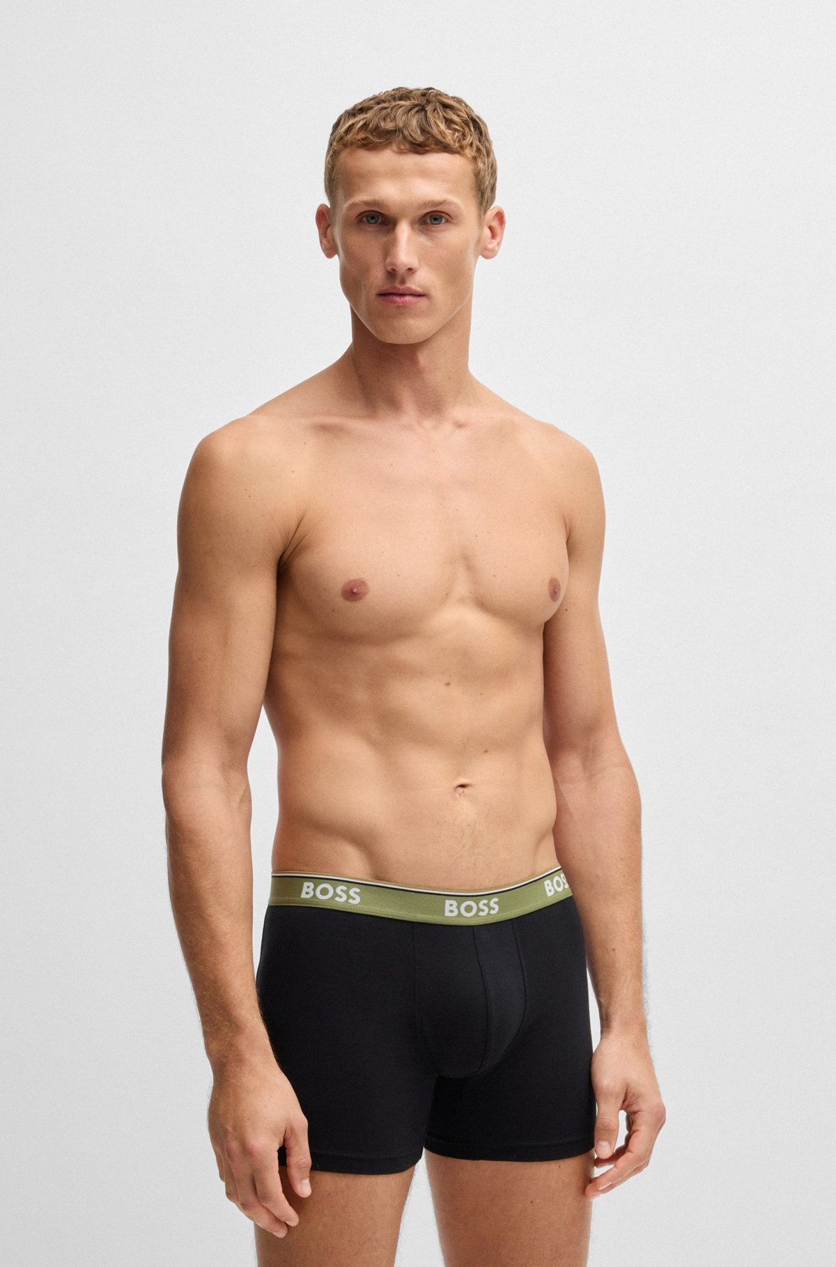 THREE-PACK OF STRETCH COTTON BOXER BRIEFS - 7