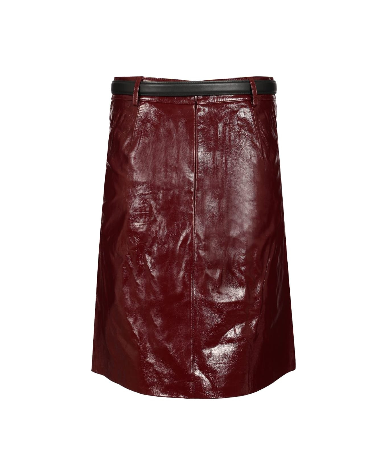 Mini Skirt In Patent Leather - 2