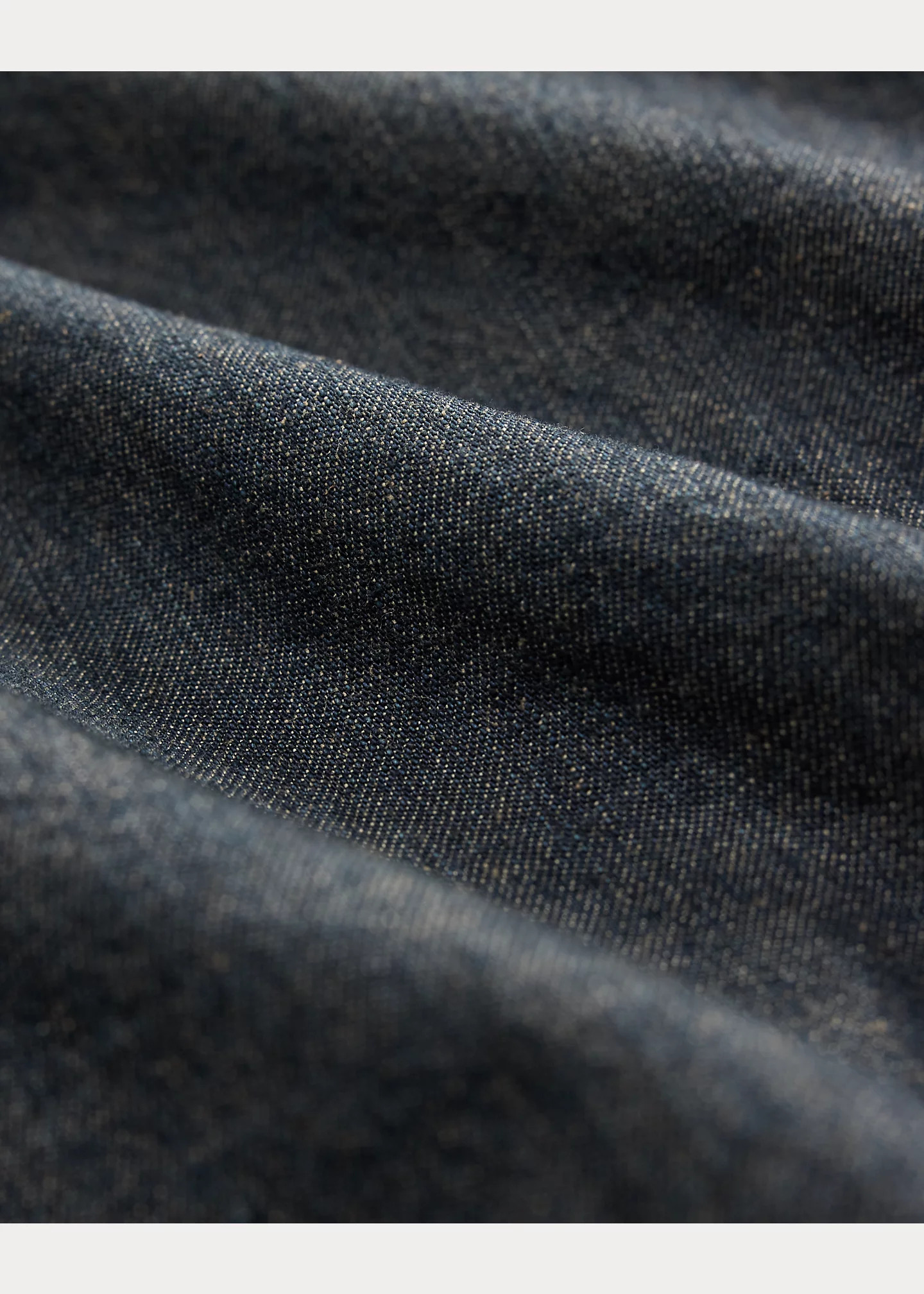 Indigo Cotton-Linen Denim Field Coat - 5