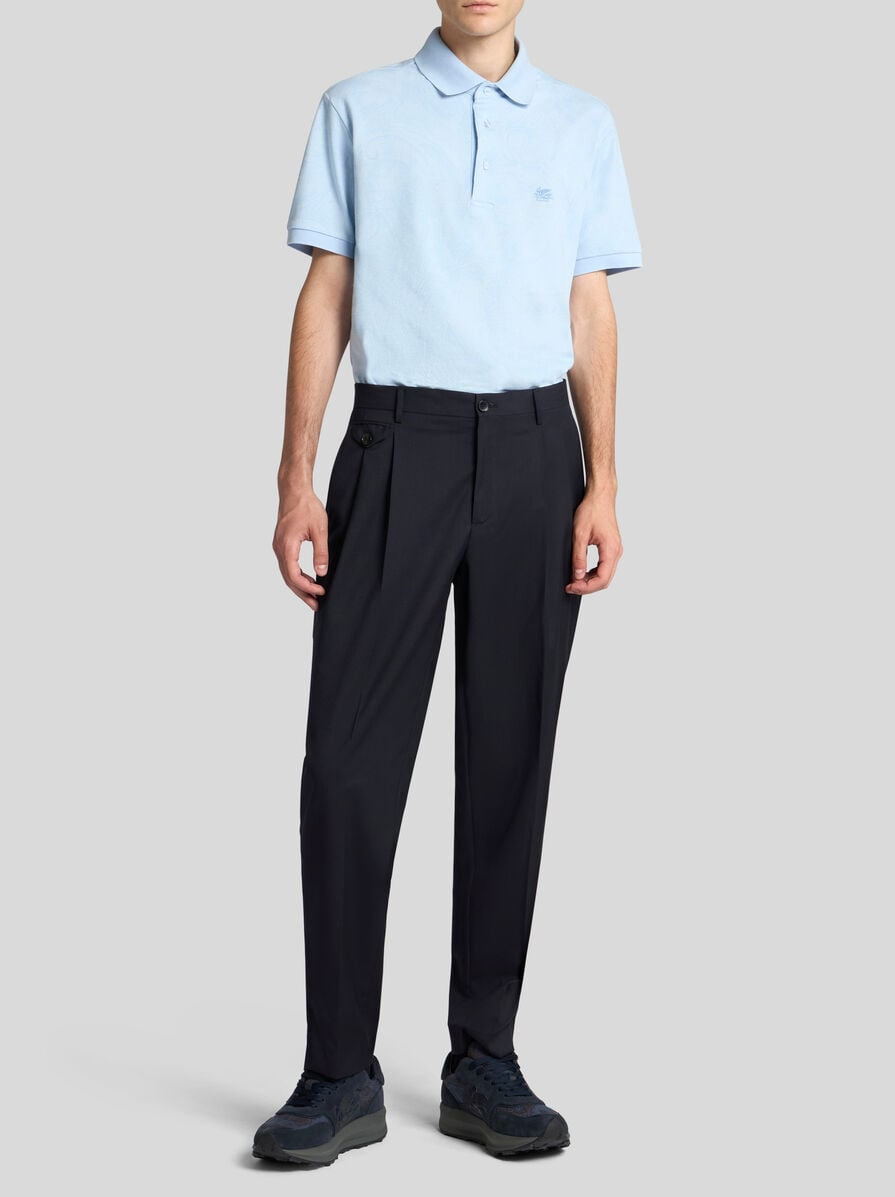 PAISLEY JACQUARD POLO SHIRT - 4