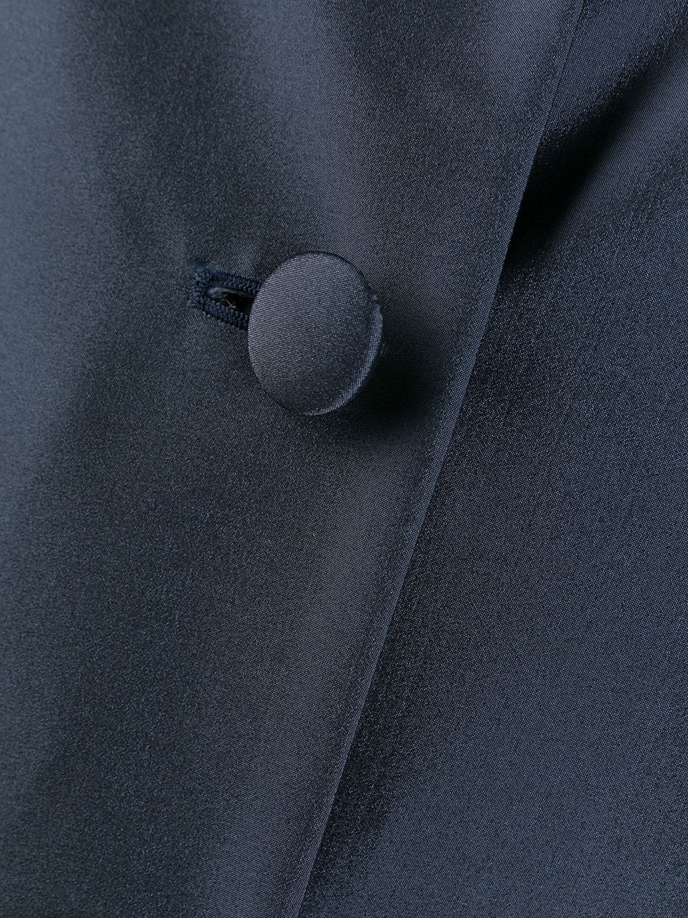 satin single-breasted coat - 7