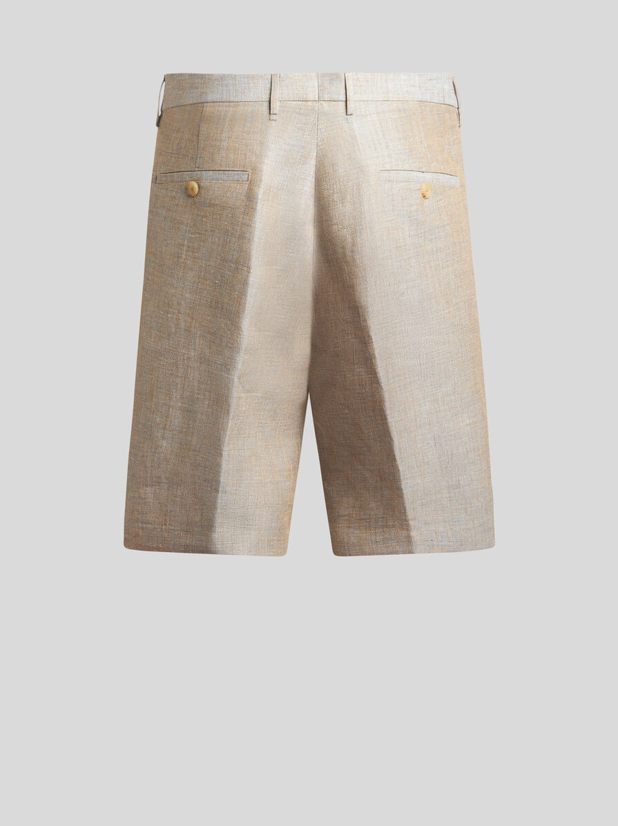 ROMA LINEN BERMUDA SHORTS - 5