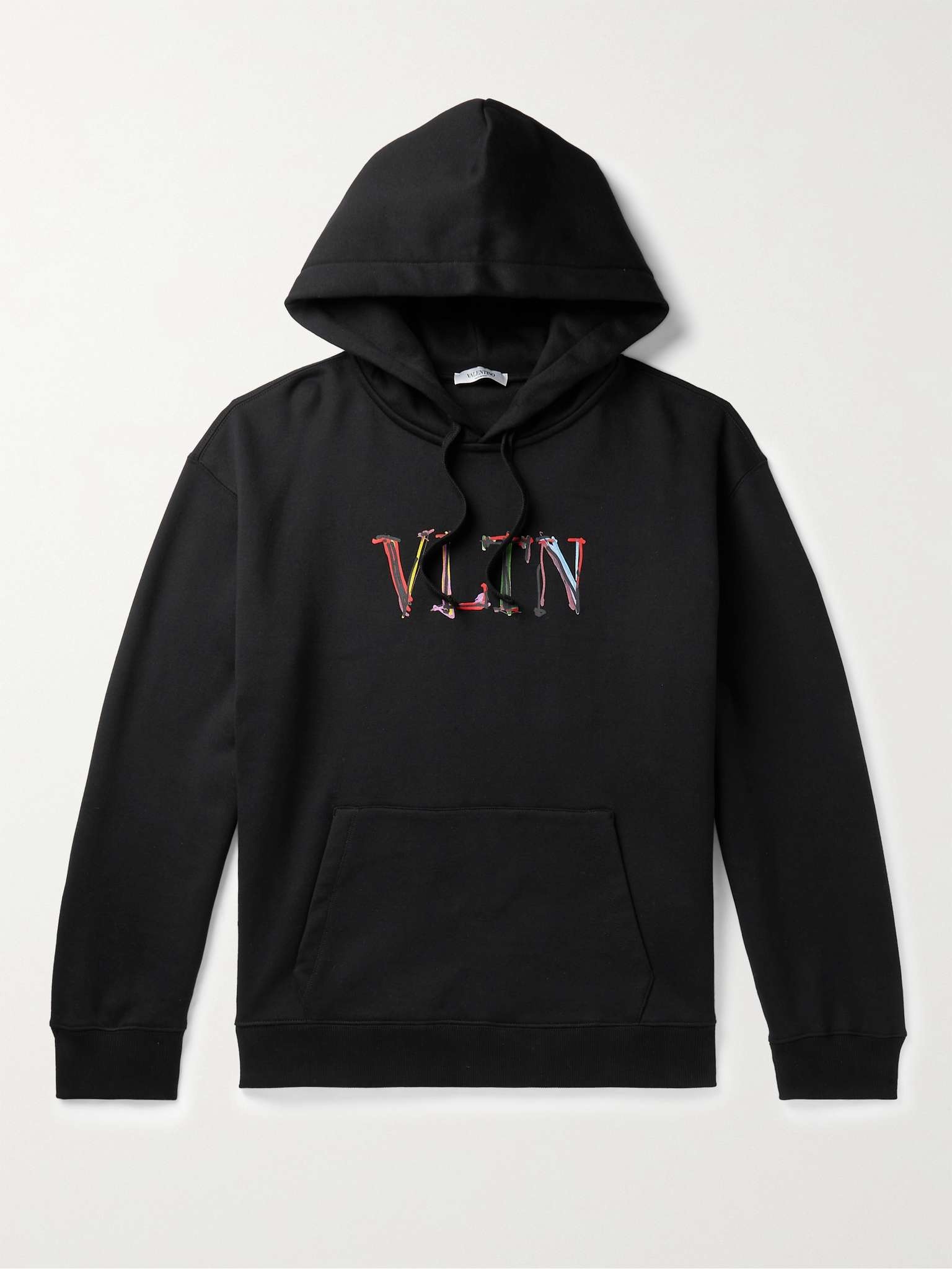 Logo-Print Cotton-Jersey Hoodie - 1