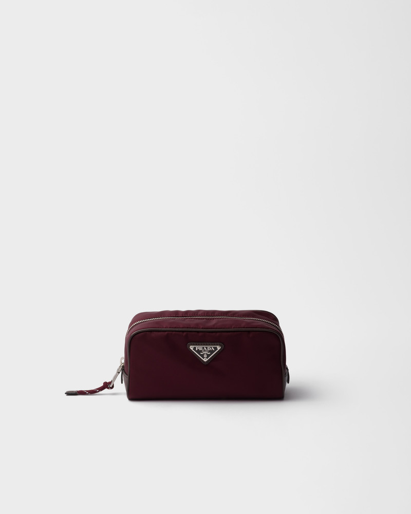 Prada Speedrock Re-Nylon and leather pouch 1