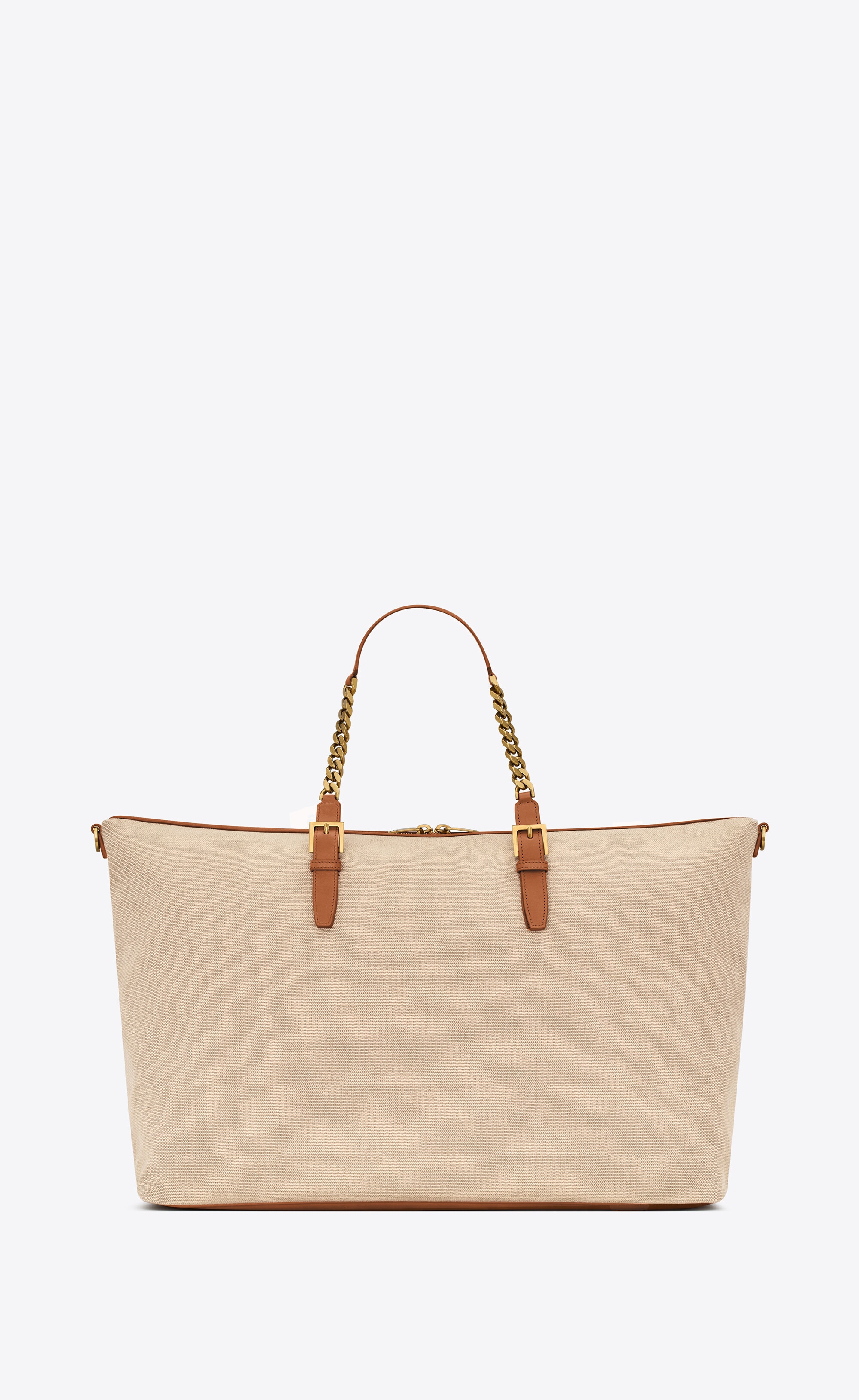 laurent in canvas and vegetable-tanned leather - 2