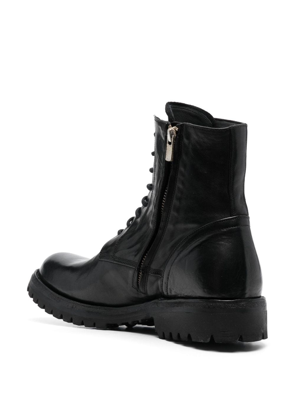 lace-up leather boots - 3