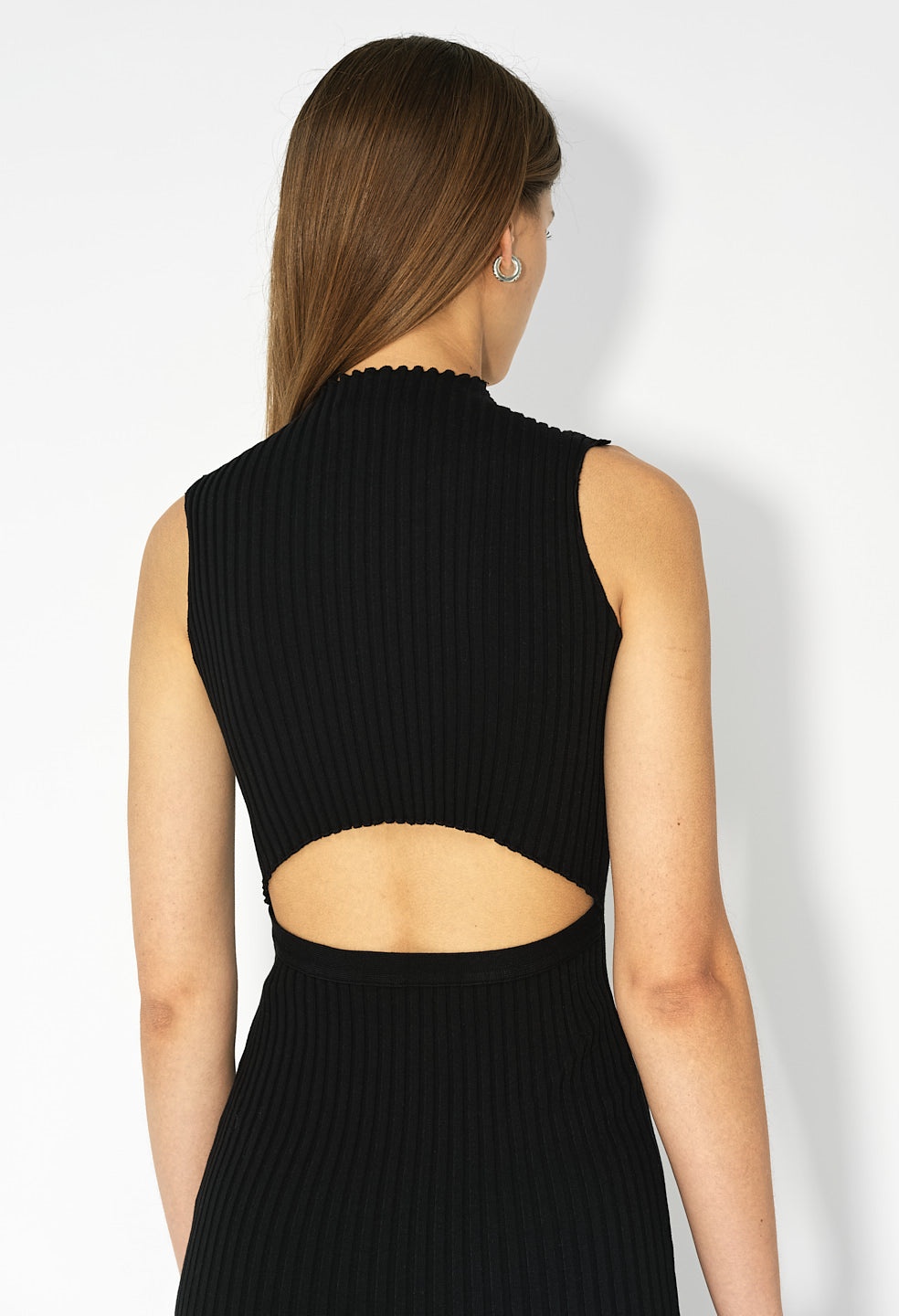GINZA RIB MOCK MINI DRESS - 5