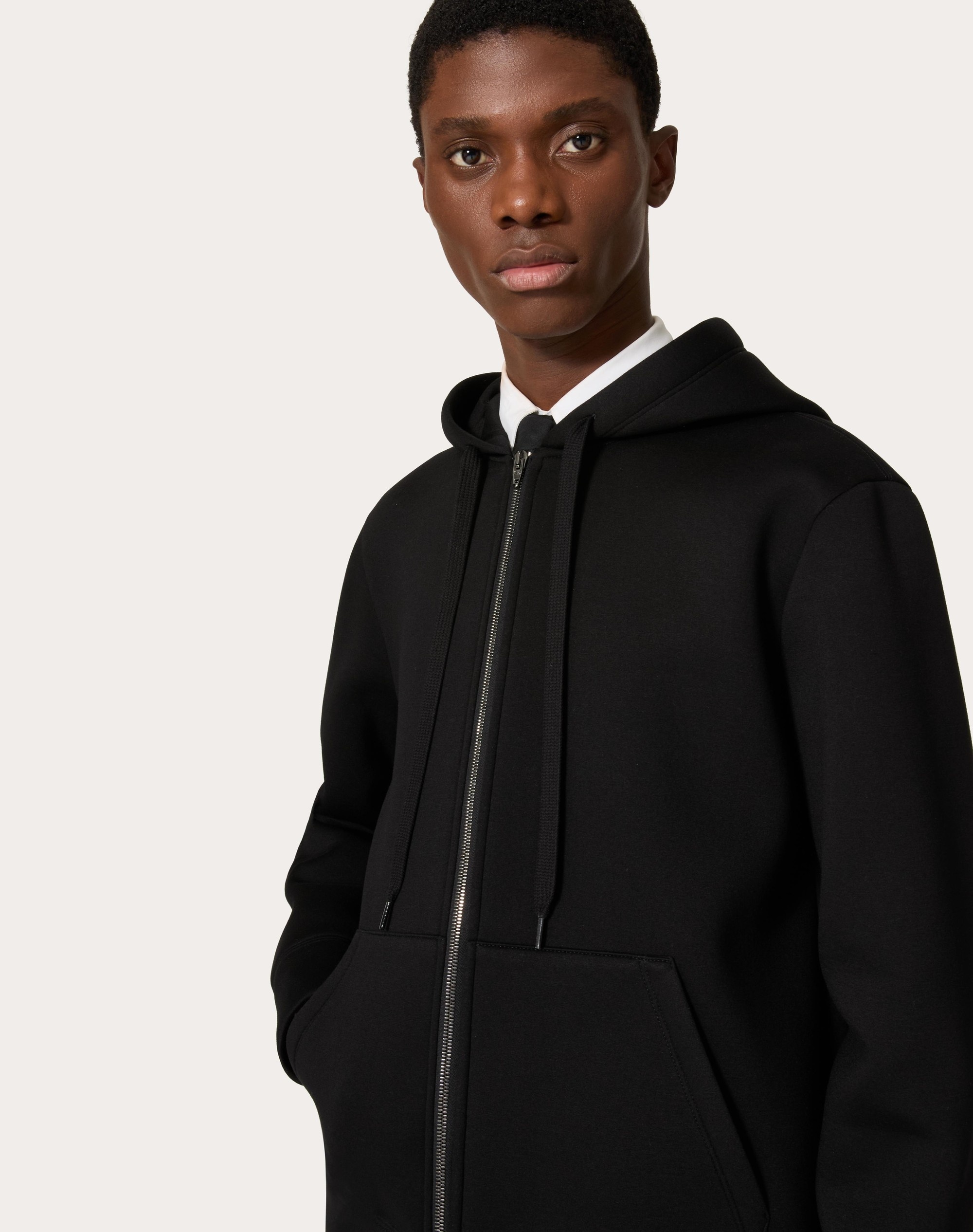 NEOPRENE SWEATSHIRT WITH HOOD AND ZIPPER - 5