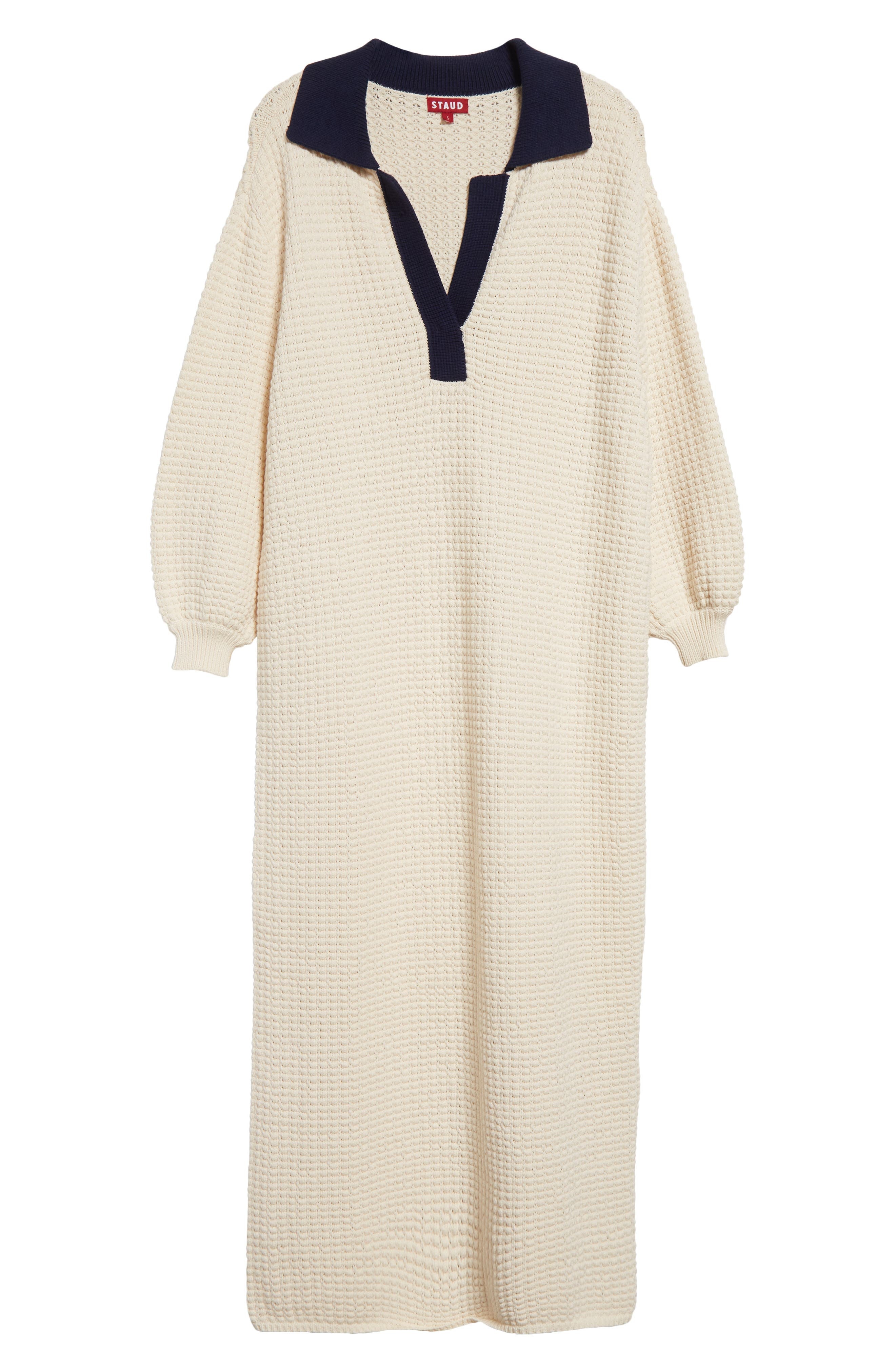 STAUD Altea Dress in Ivory/Navy at Nordstrom - 6