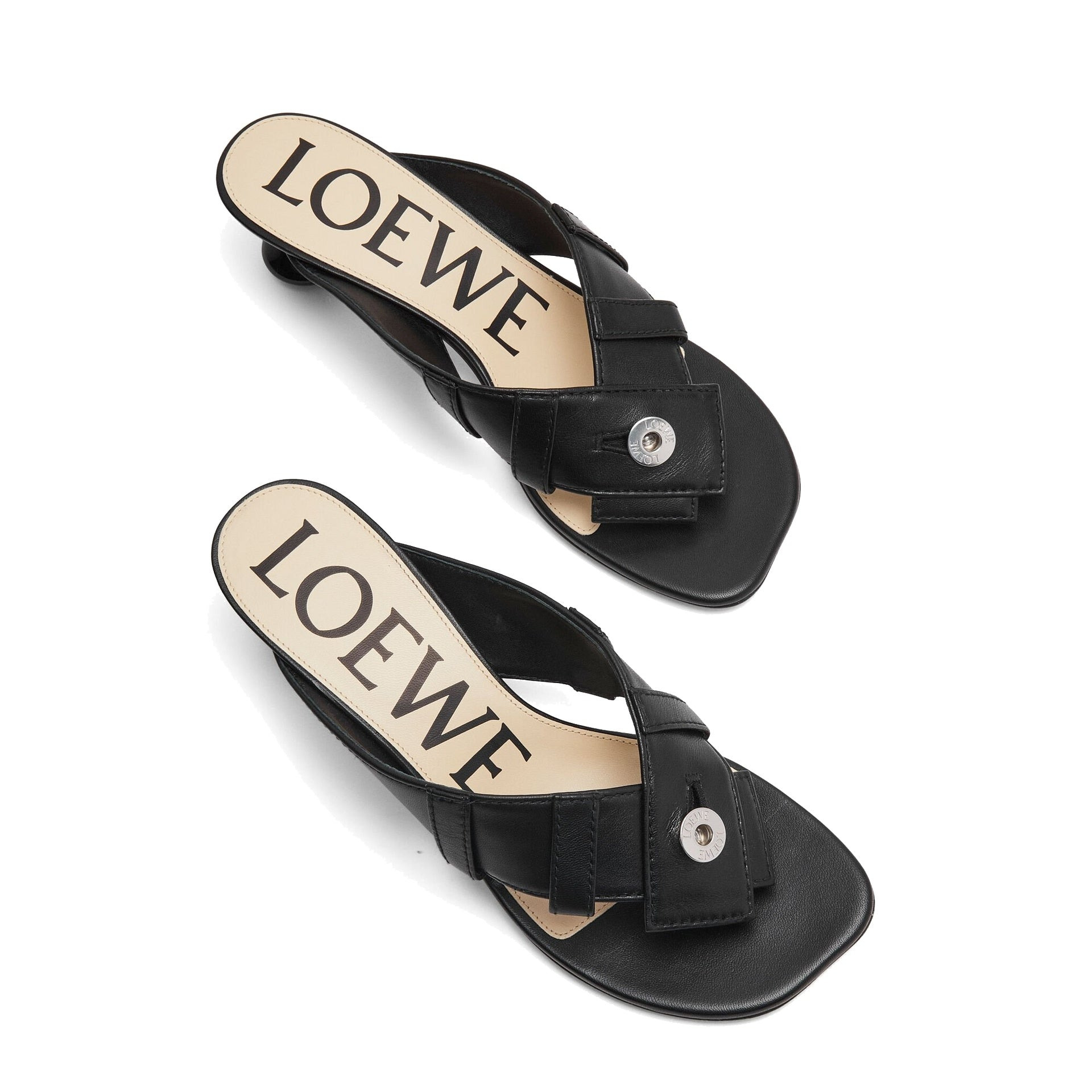 Loewe Toy Panta 45Mm Leather Sandals Women - 4