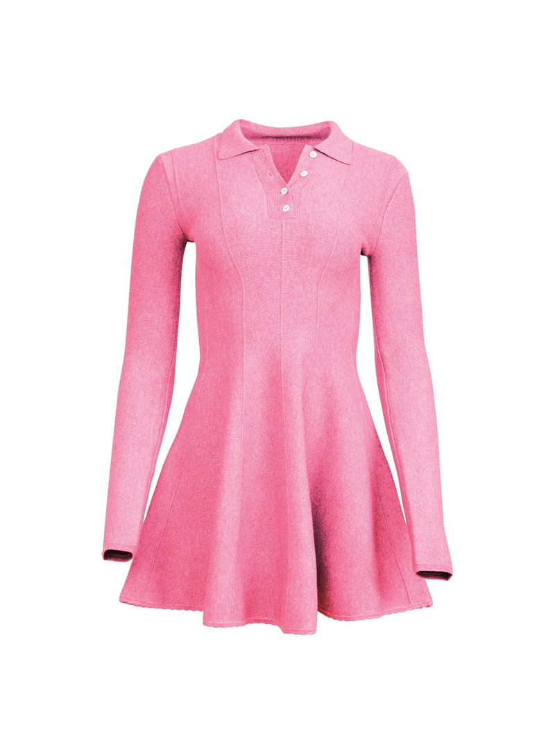 Henley Flared Corset Dress - 1