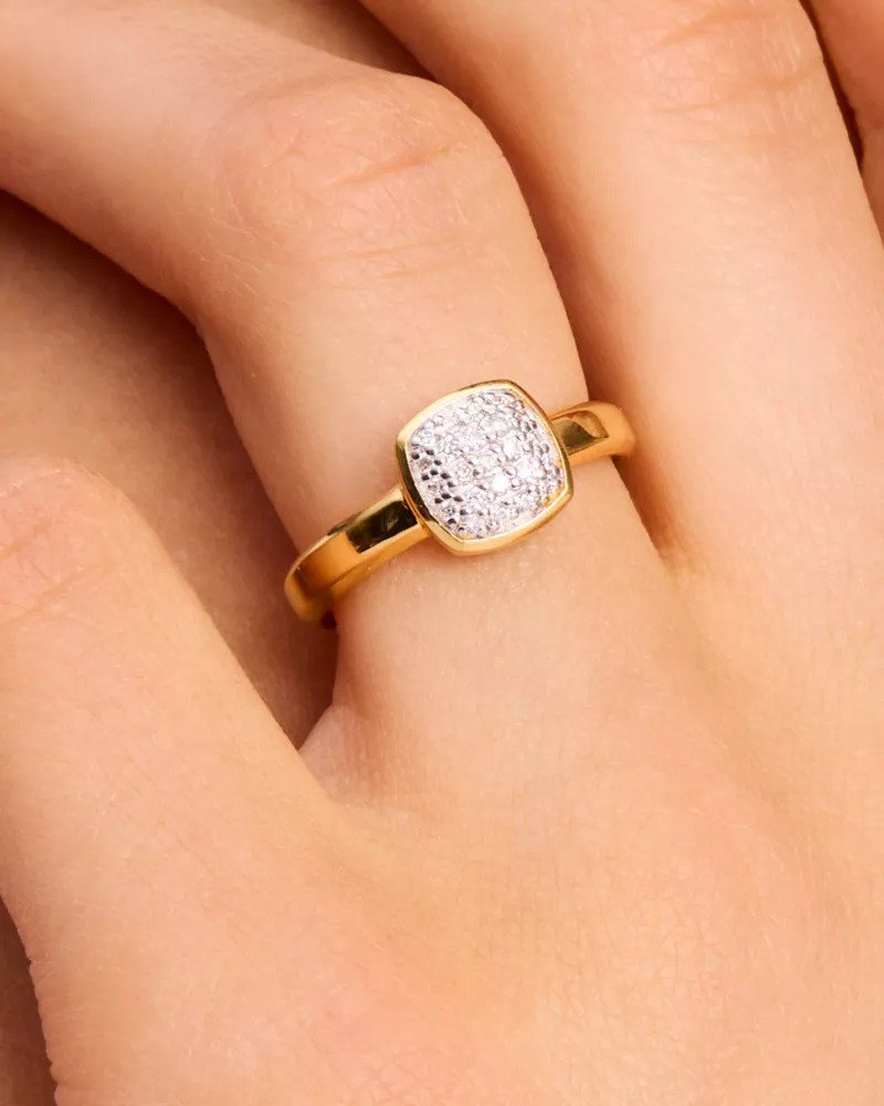 kate spade Kate Spade Fine Time To Shine Pavé Diamond Ring outlook