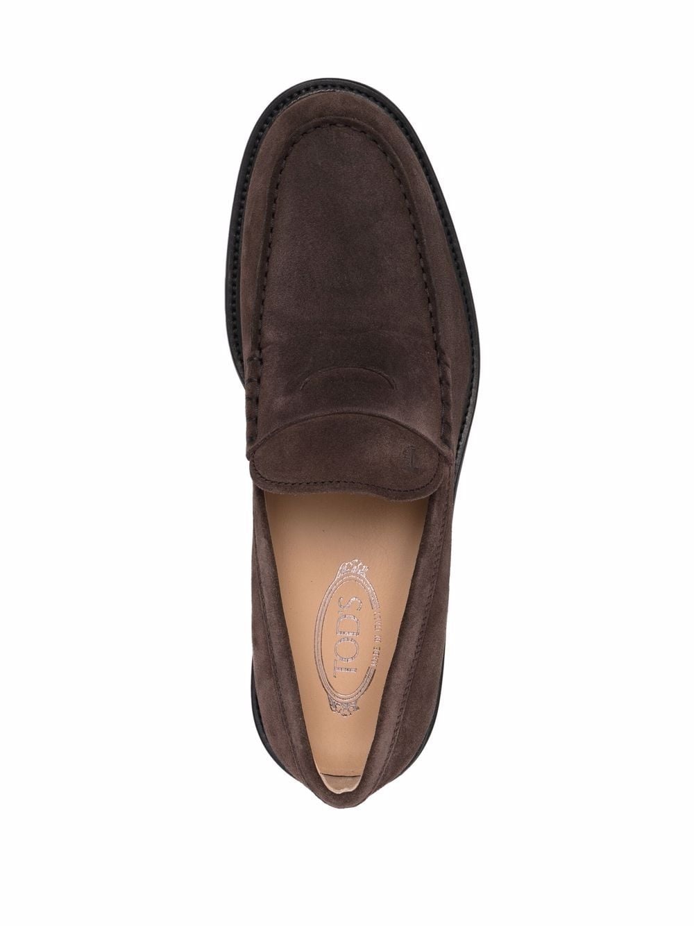 almond-toe suede loafers - 4