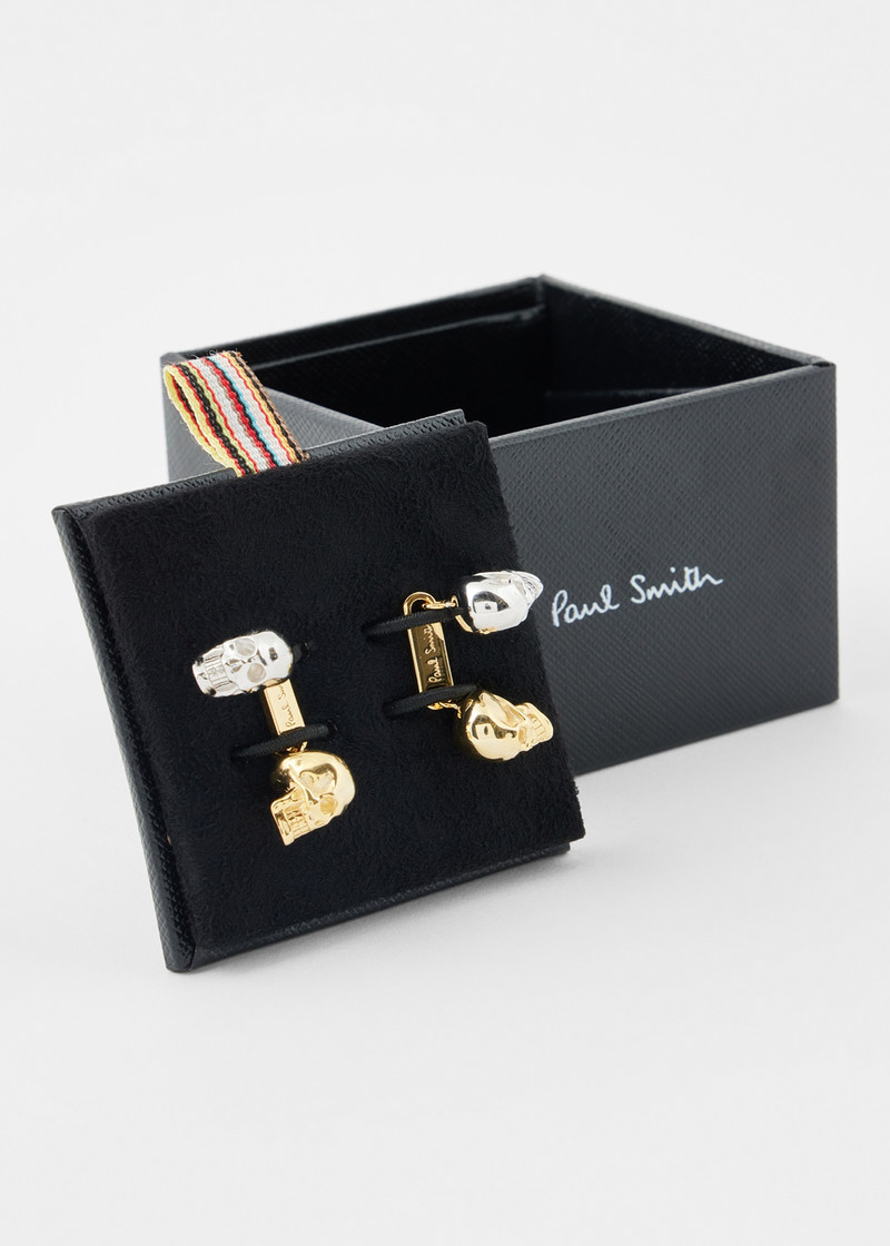 Mixed Metal Skull Cufflinks 4