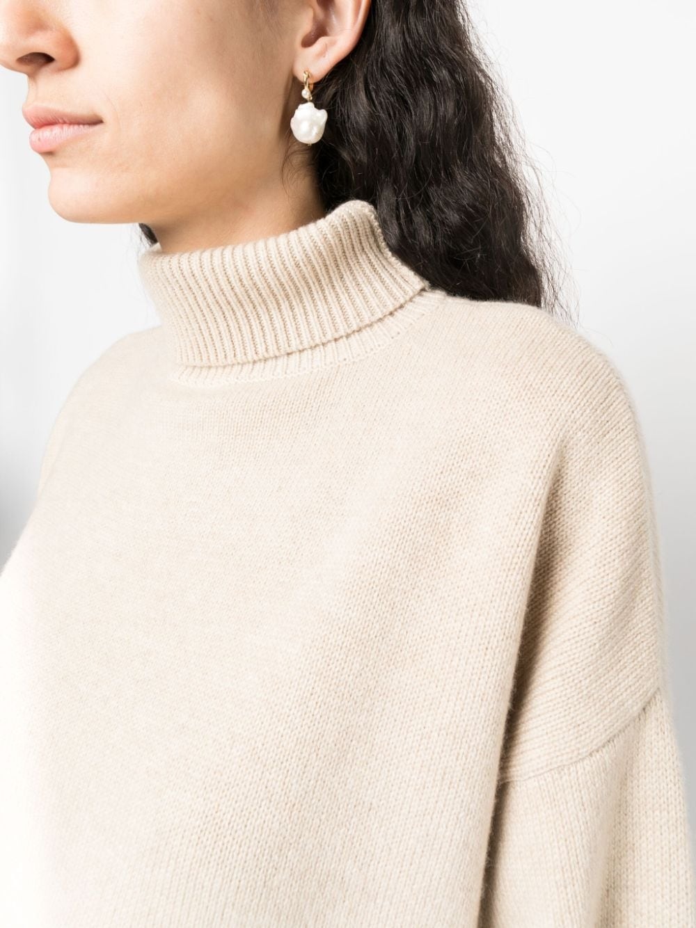 roll-neck cashmere jumper - 5