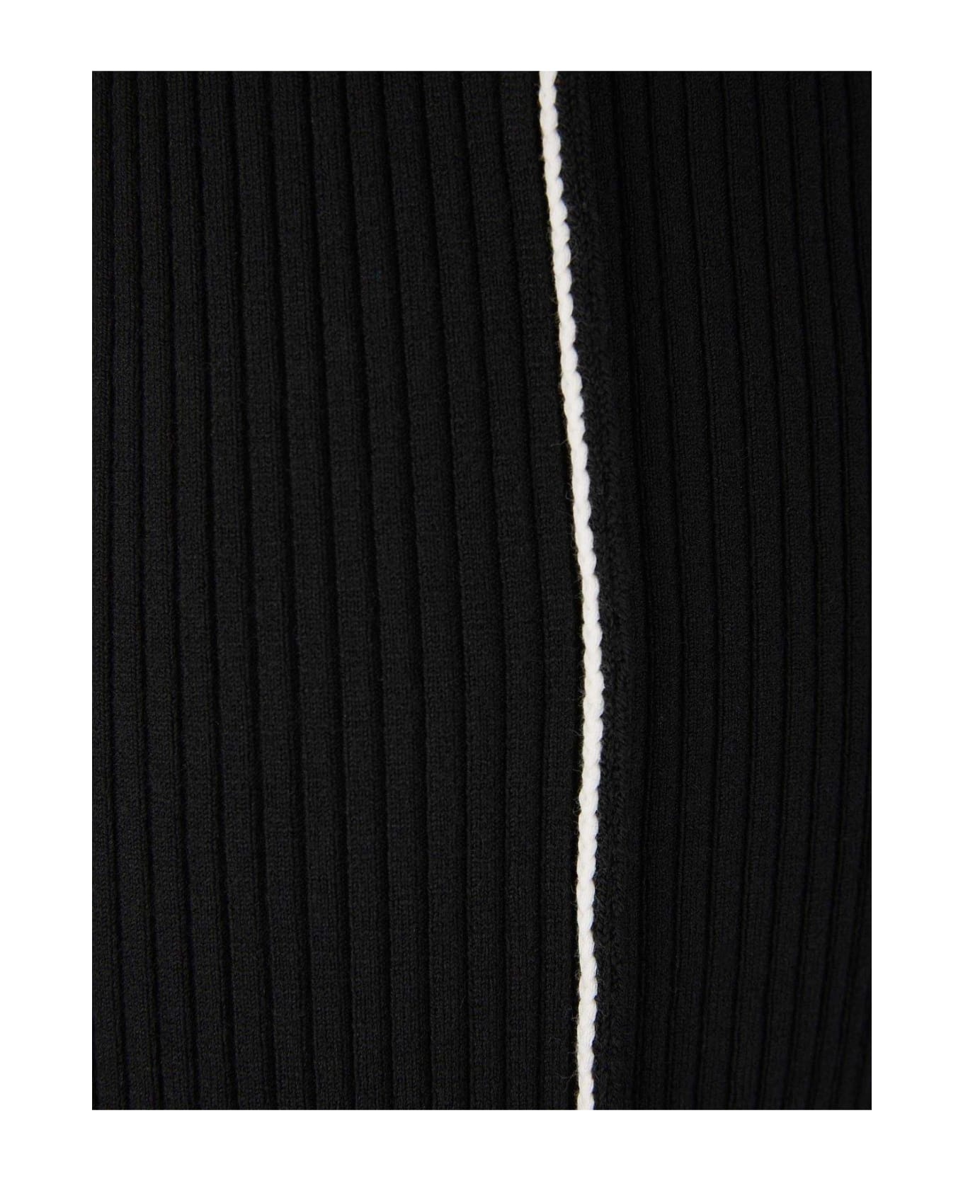 High Waist Pleated Knitted Joggers - 5