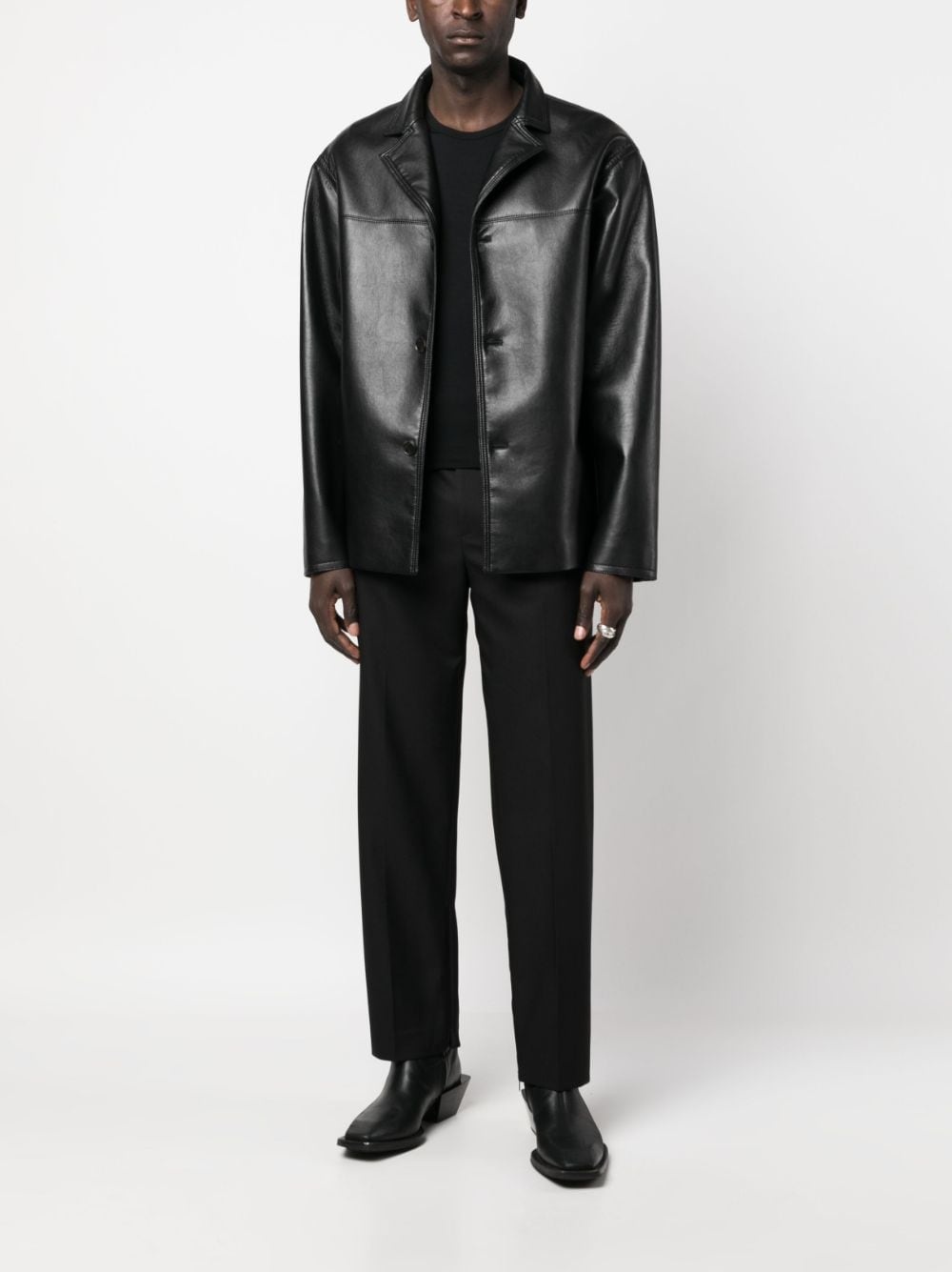 logo-embroidered tailored trousers - 2