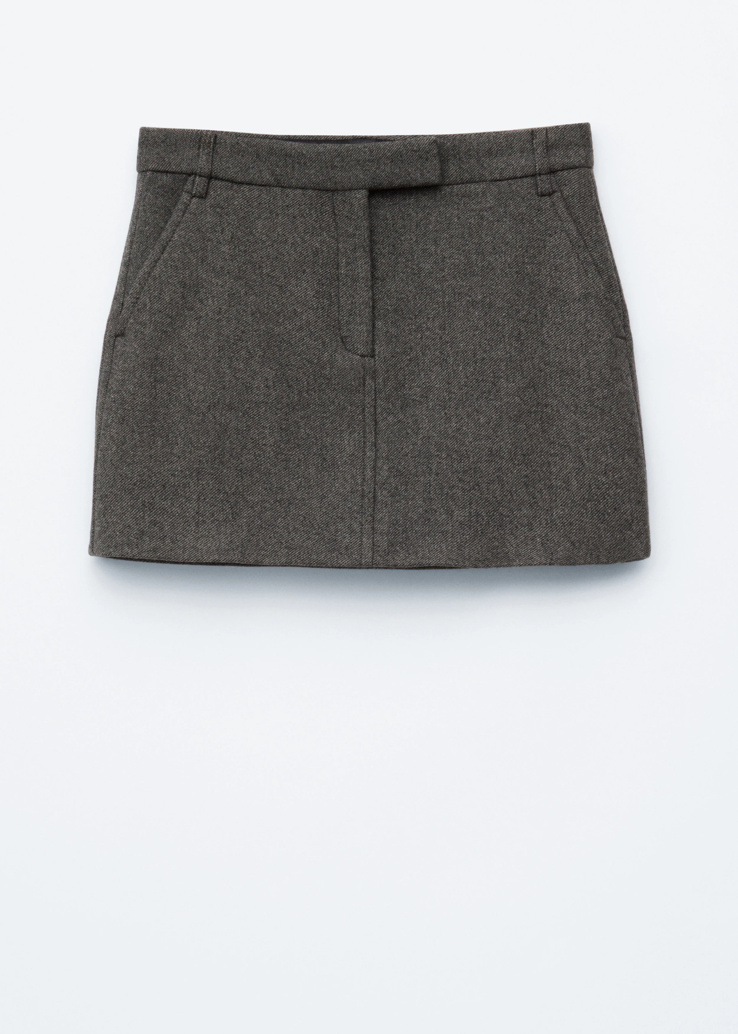 Wool Mini Skirt - 1