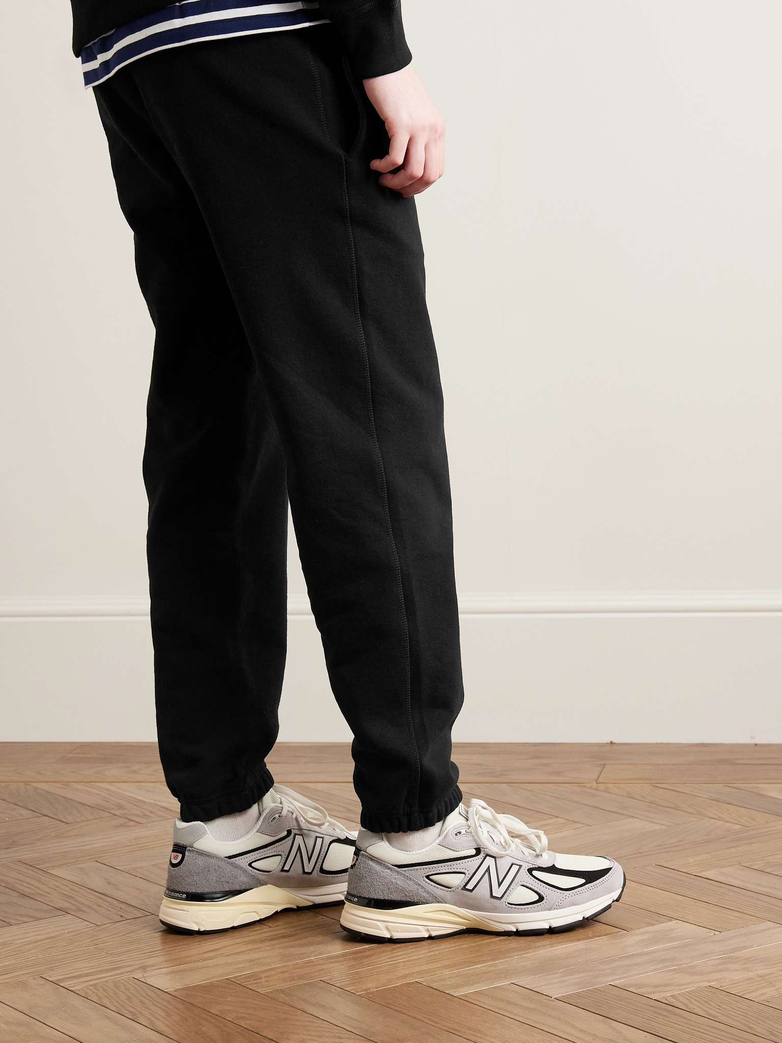 Core Tapered Logo-Embroidered Cotton-Jersey Sweatpants - 3