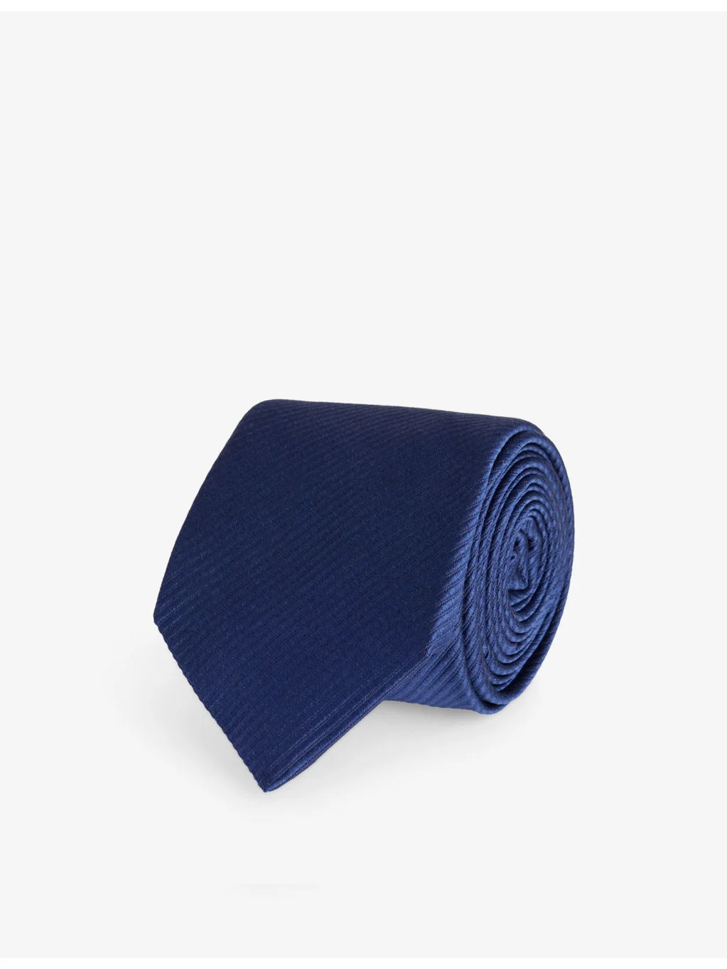 Diamond-Weave Slim Silk Tie - 1
