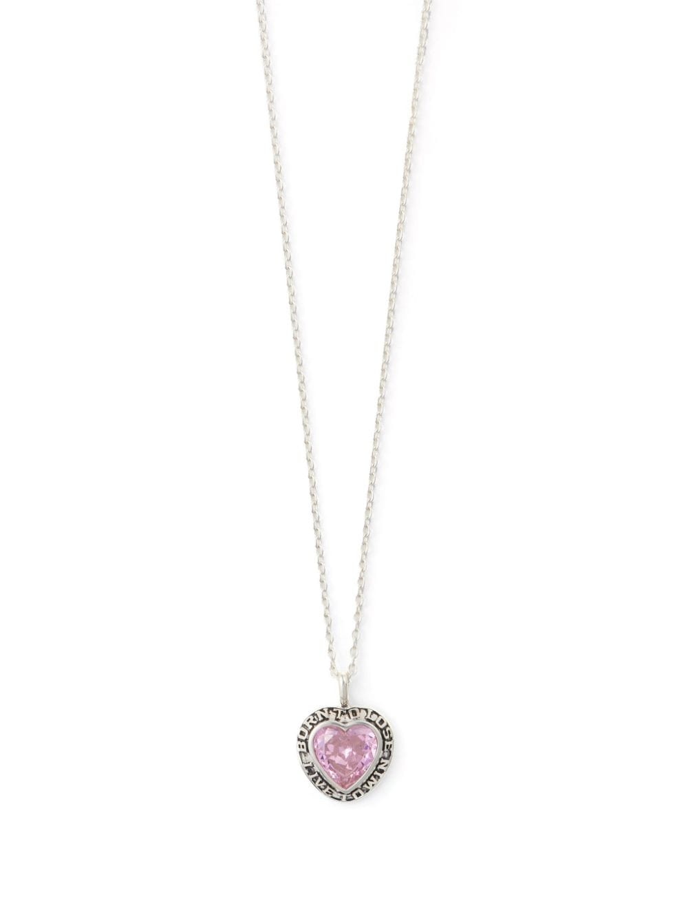 heart-pendant silver necklace - 2