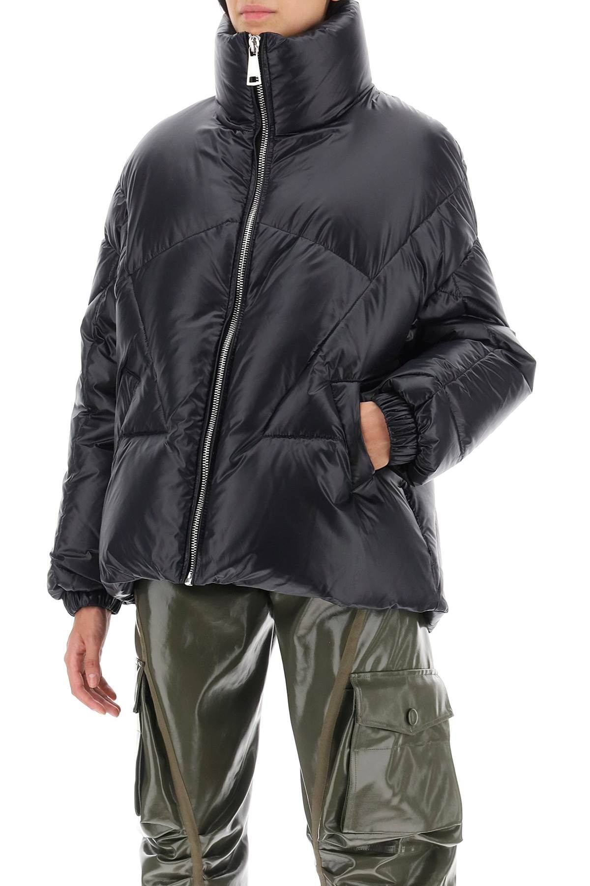 MOON SHINY SHORT DOWN JACKET - 5