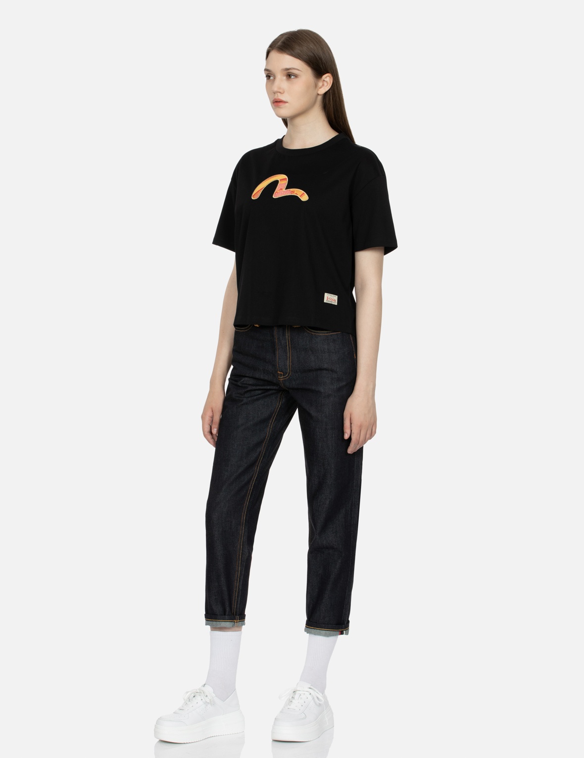 BROCADE DAICOCK INSERT RELAX FIT DENIM JEANS - 4