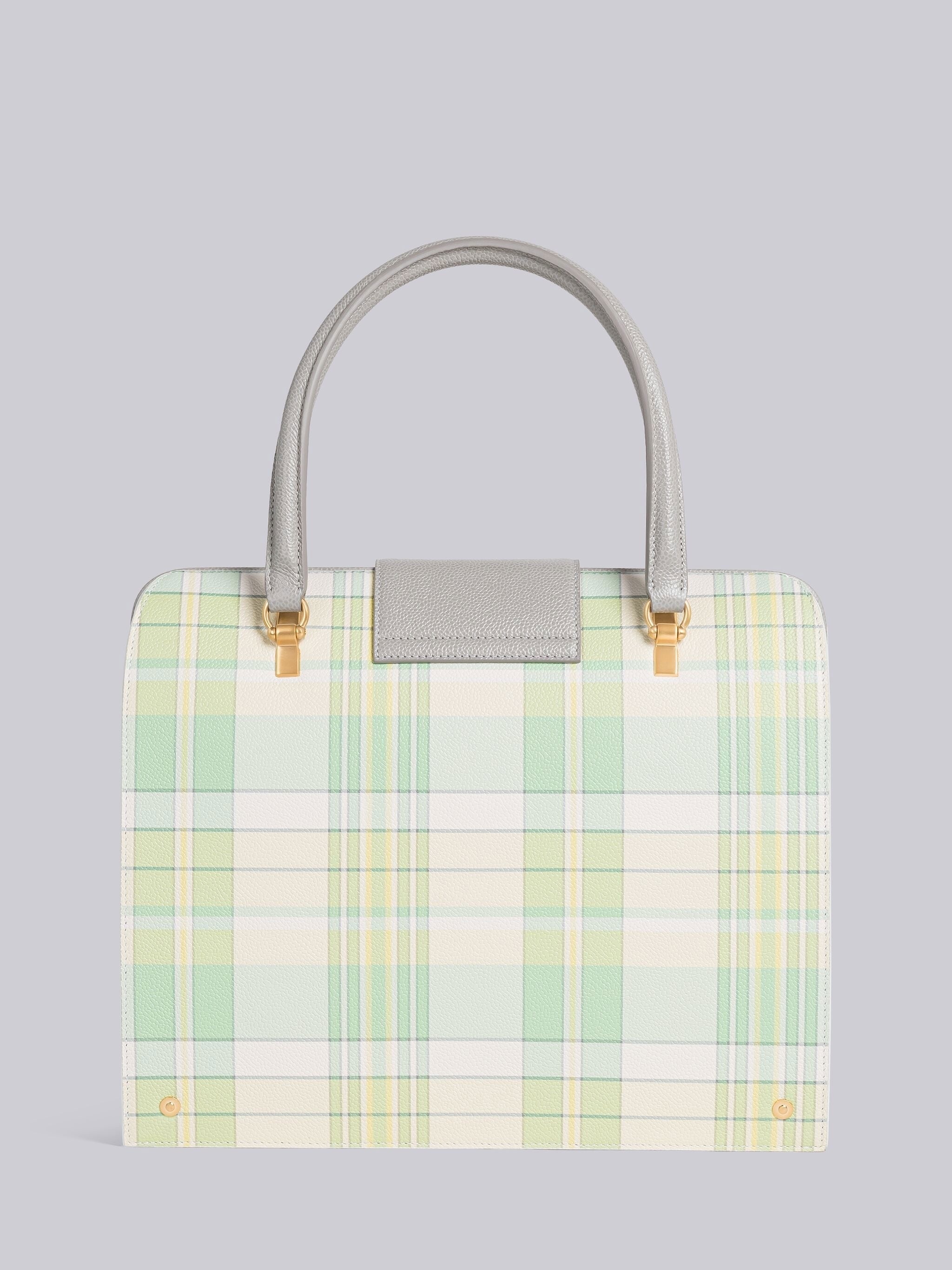 Madras Pebble Grain 4-Bar Mrs. Thom Bag - 4