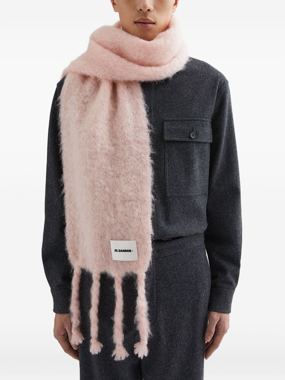mohair-blend scarf - 2