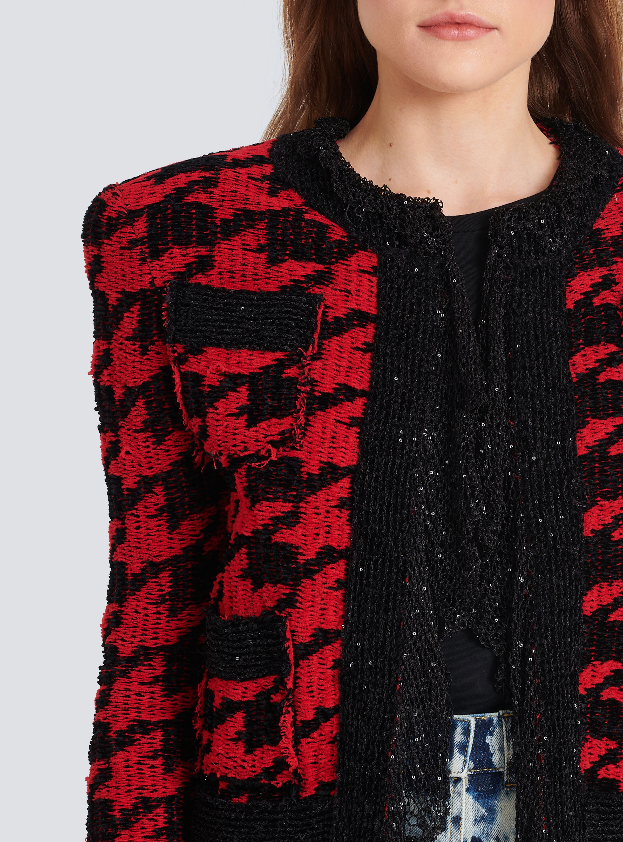 Knit destroyed jacket - 7