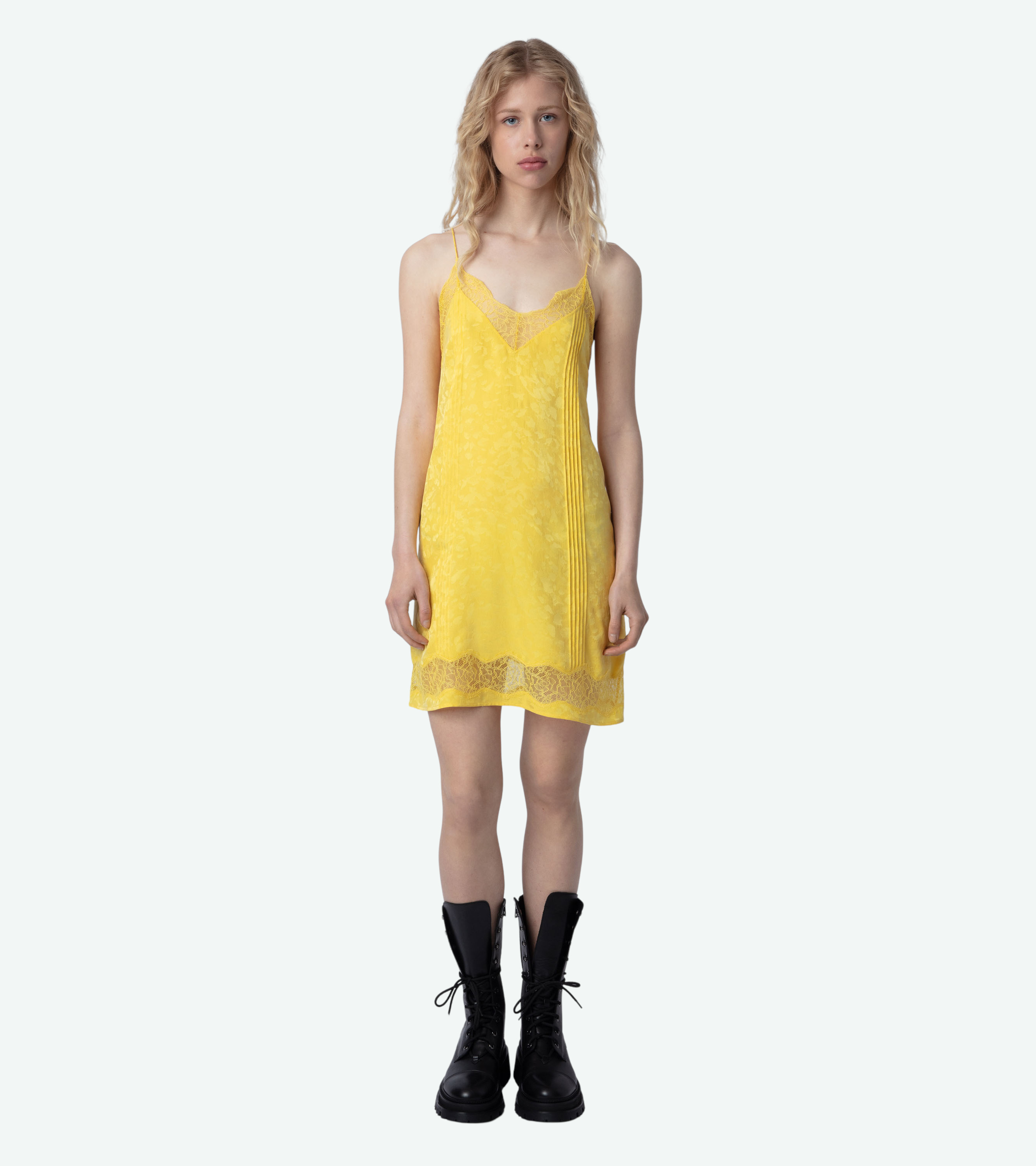 Crystal Silk Jacquard Dress - 2